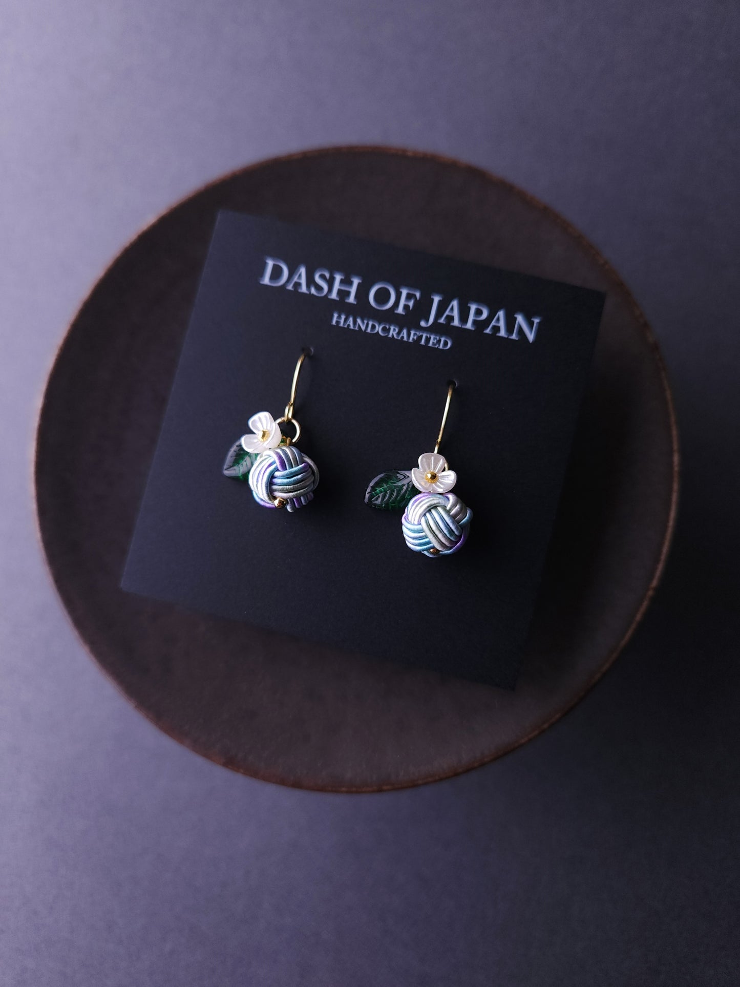 Fruits Earrings - Hydrangea Blue