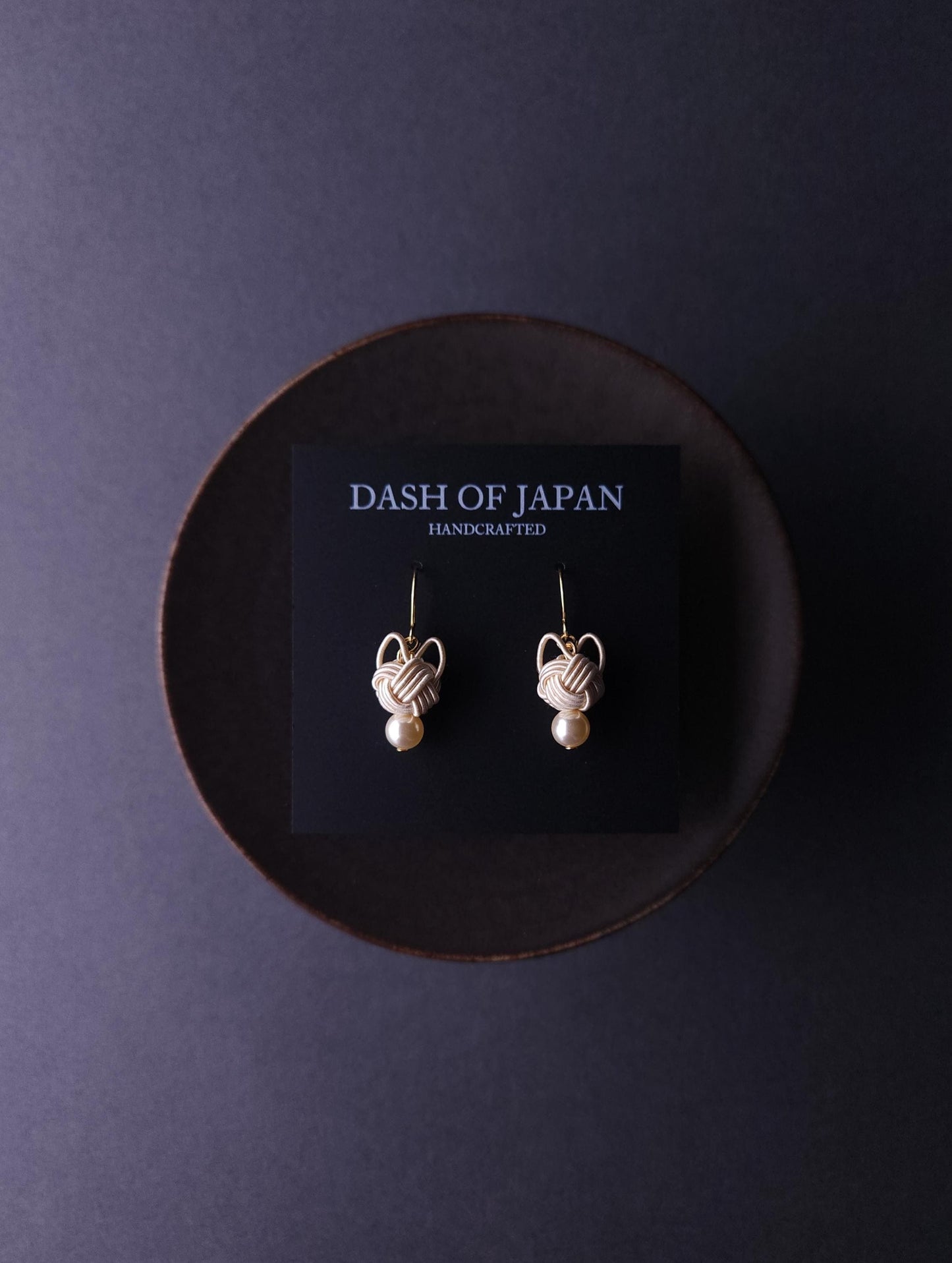 Cat Head Earrings - White