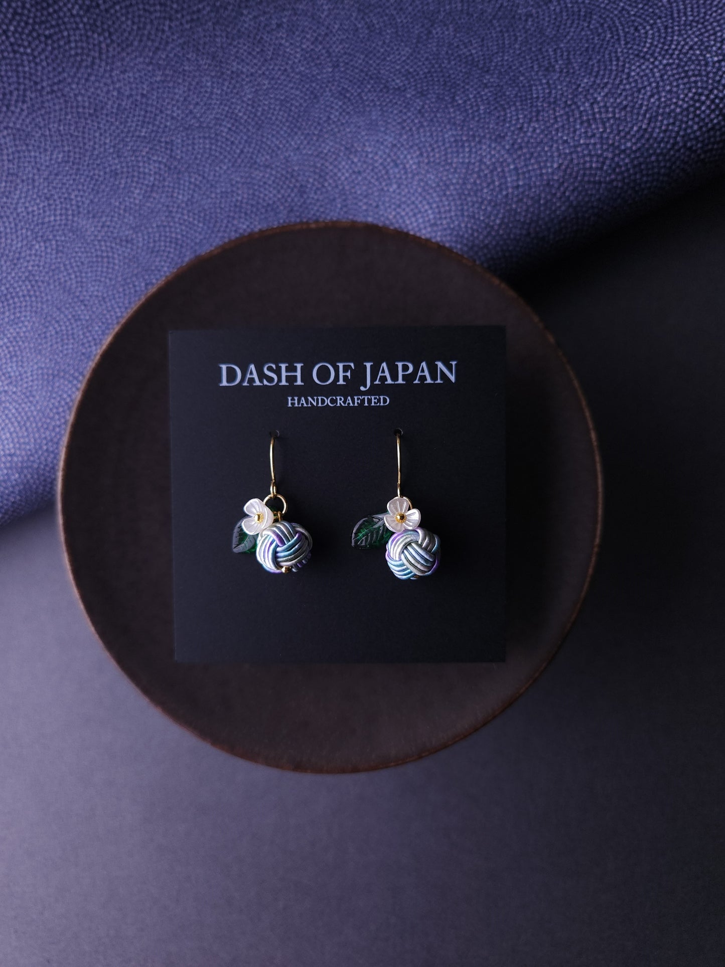 Fruits Earrings - Hydrangea Blue
