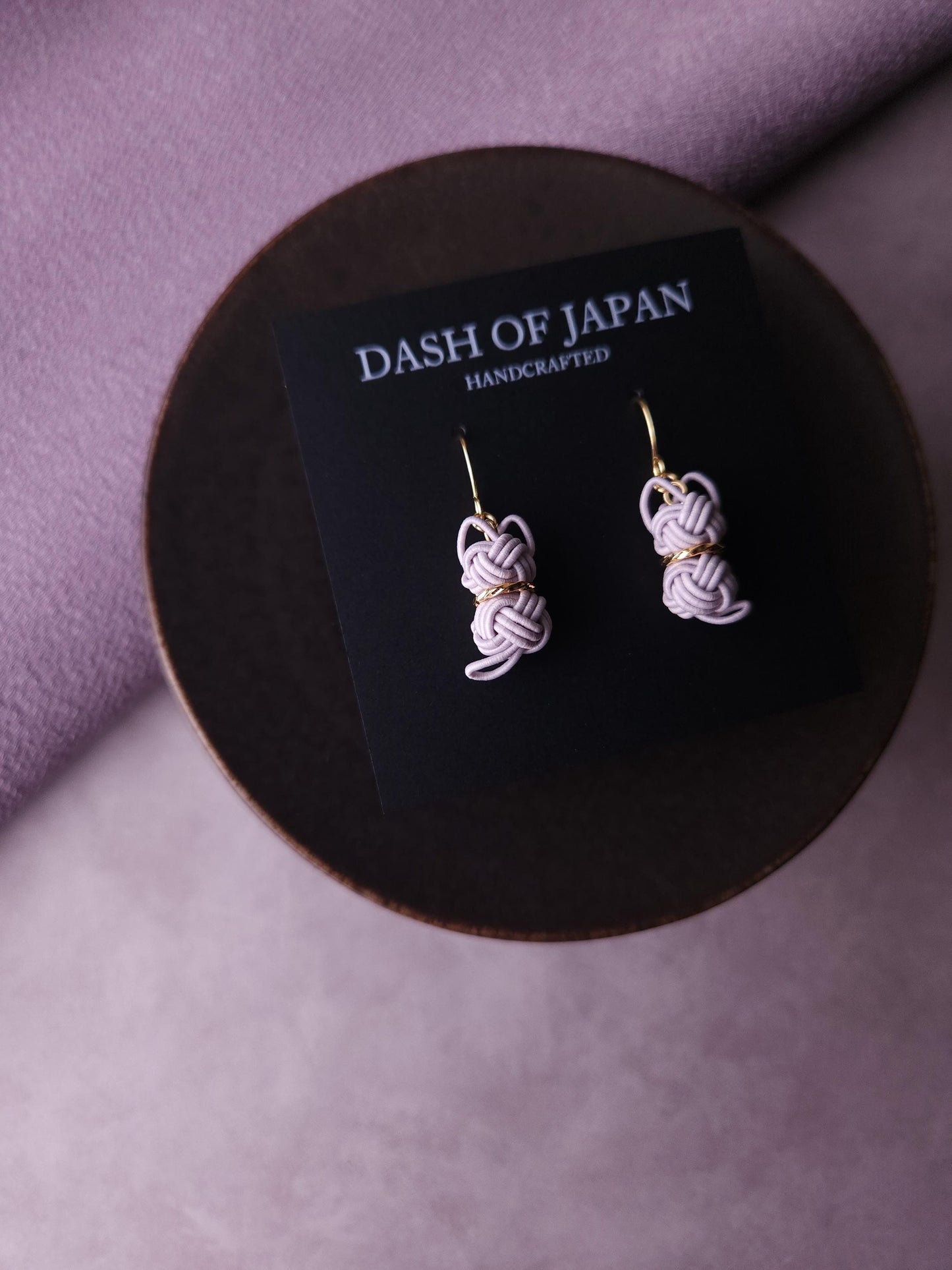 Cat Earrings - Lavender Gray