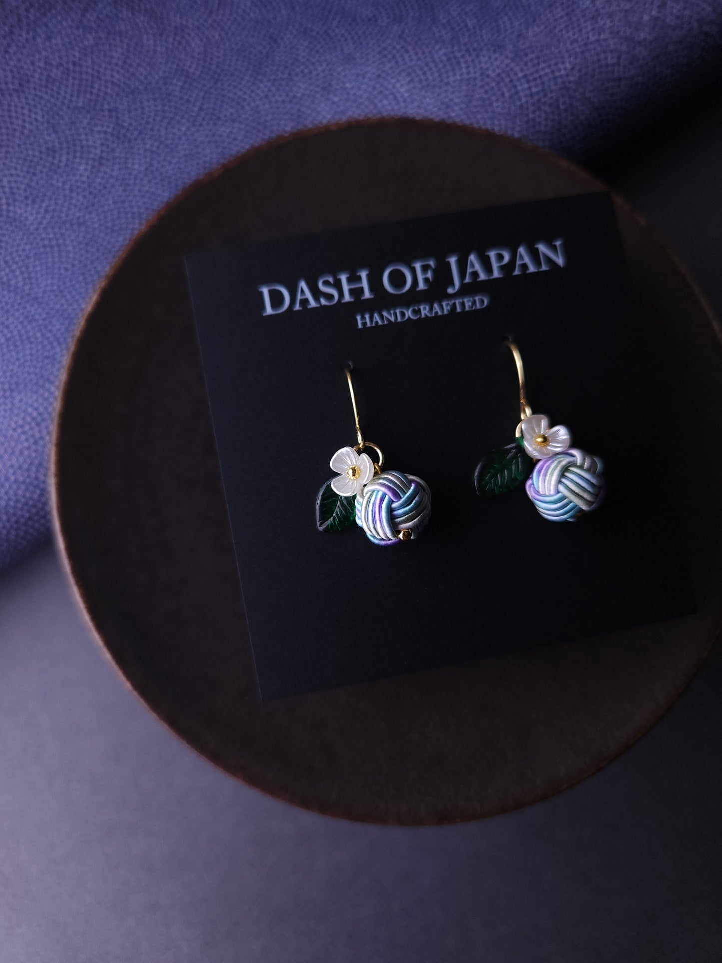Fruits Earrings - Hydrangea Blue