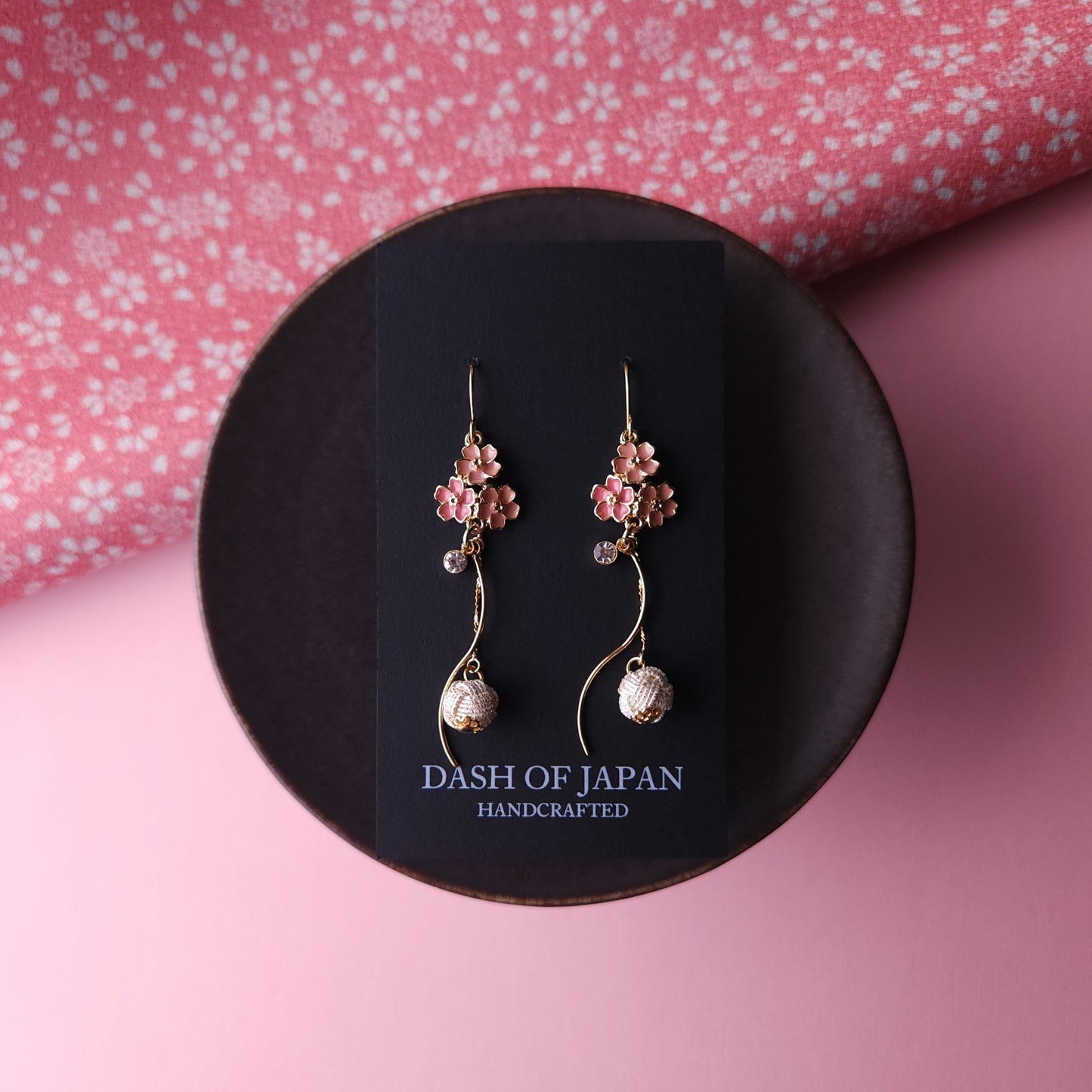 Sakura Blossom Earrings - Pink