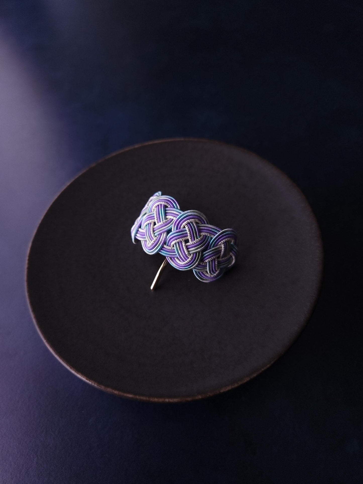 Ponytail Hook - Hydrangea Blue