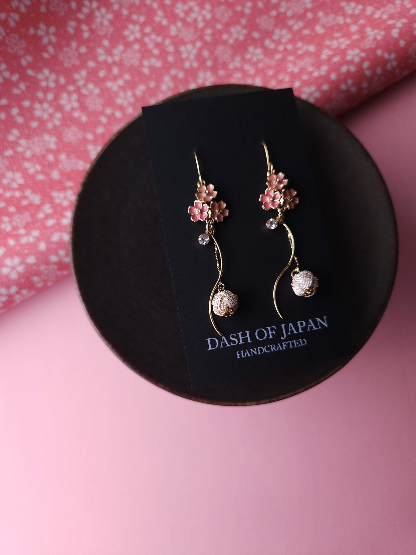 Sakura Blossom Earrings - Pink