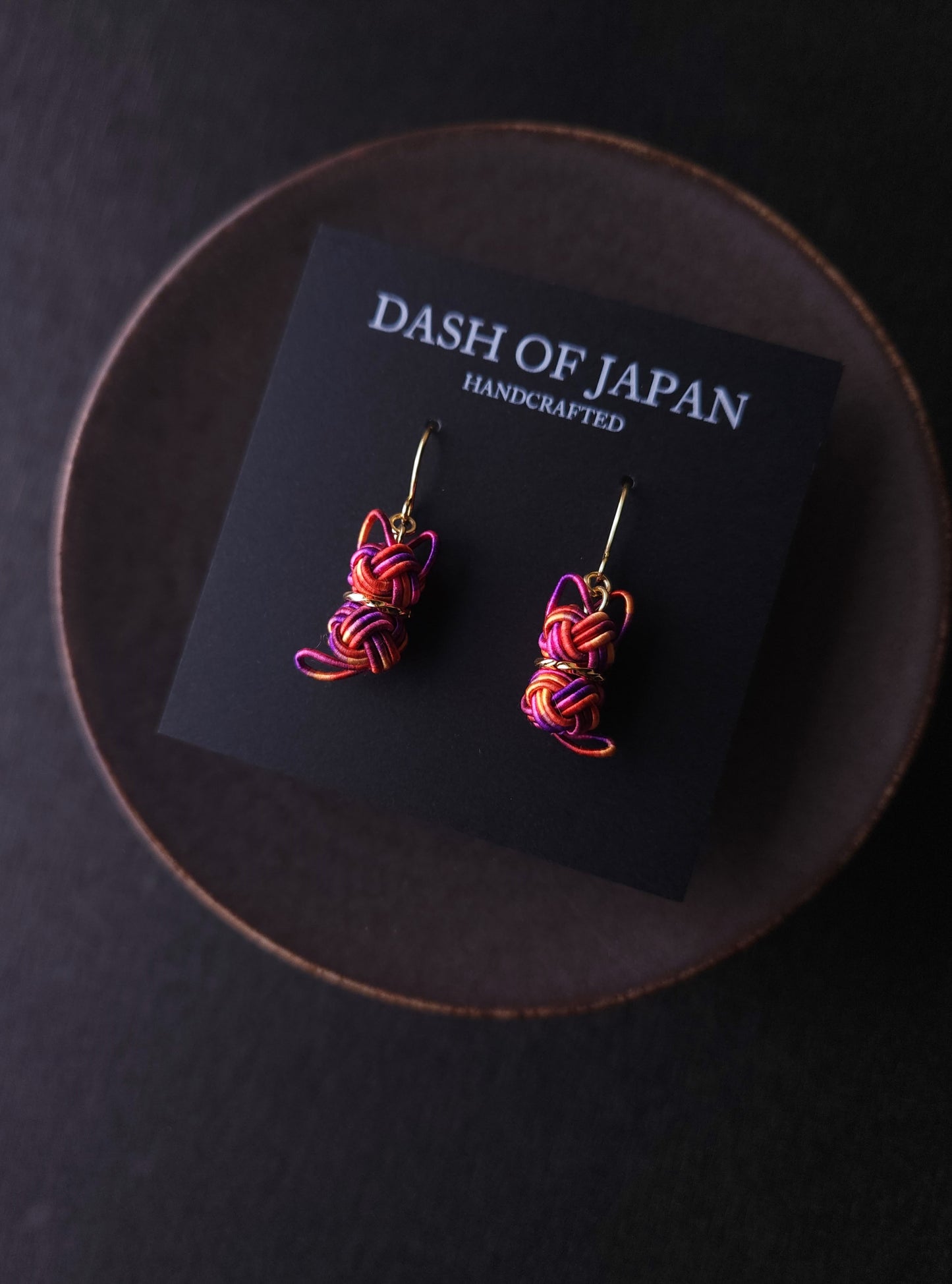 Cat Earrings - Pink Purple