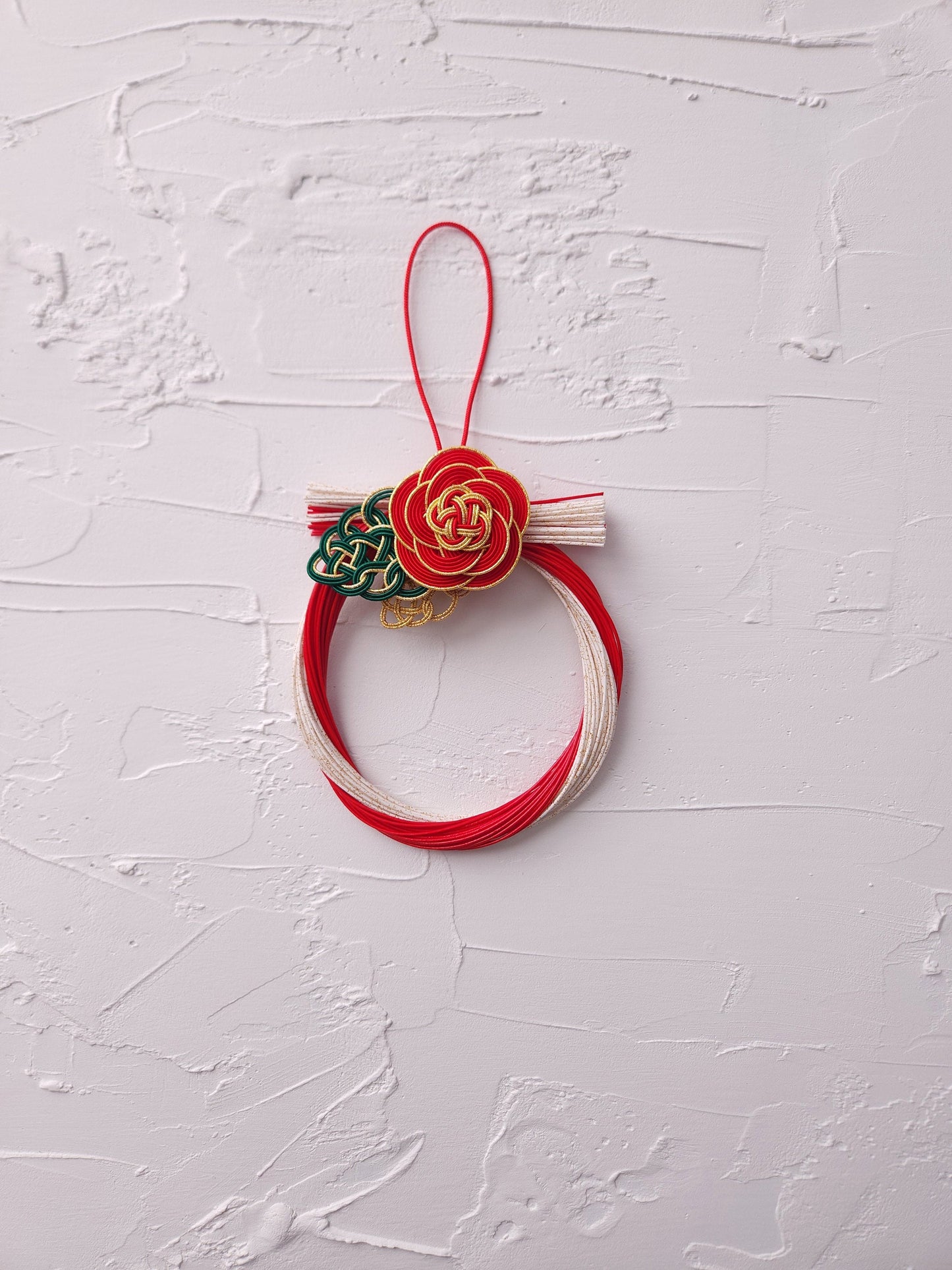 Japanese Shimenawa Wreath- Red & White