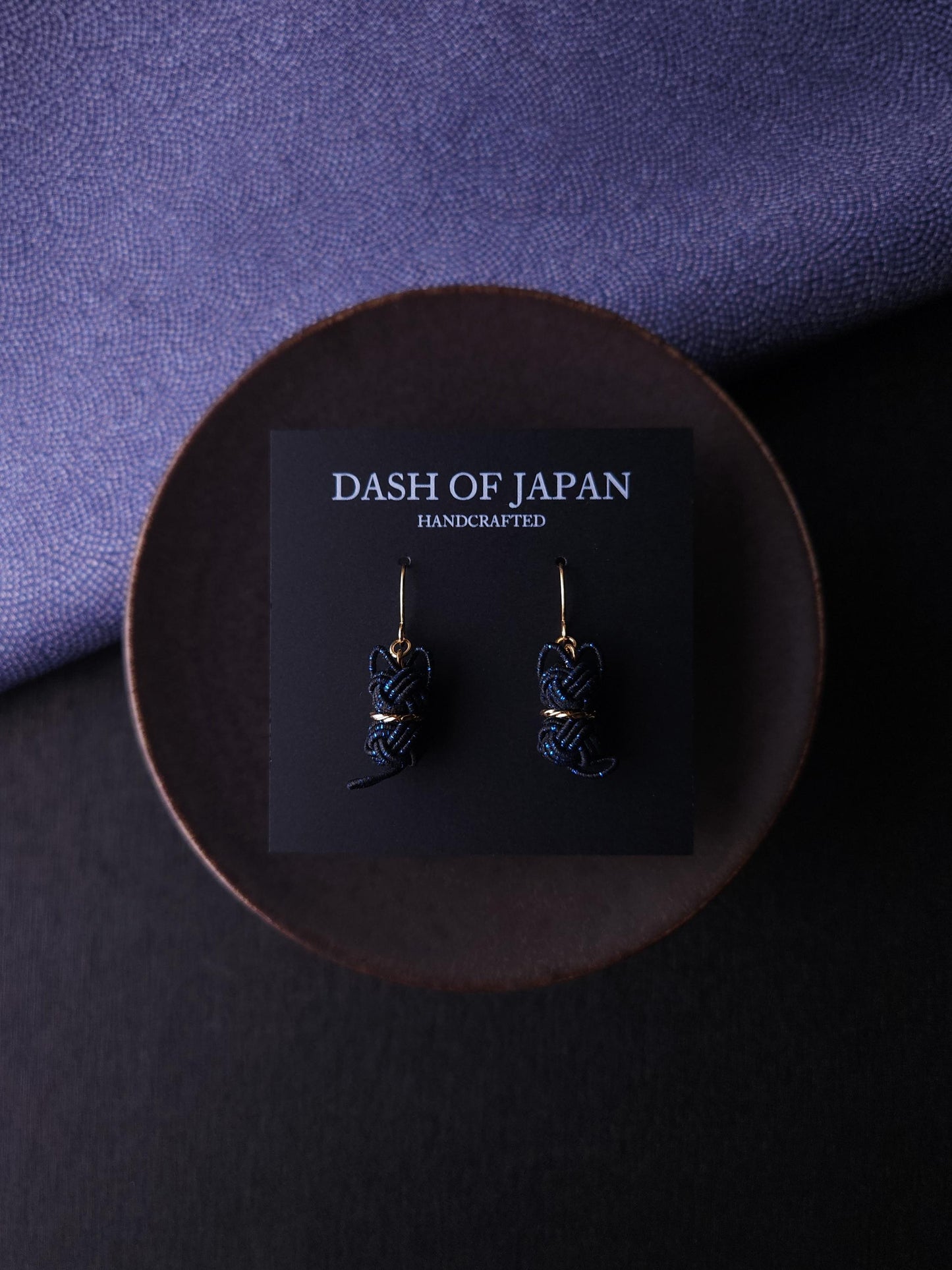 Cat Earrings - Black and Blue