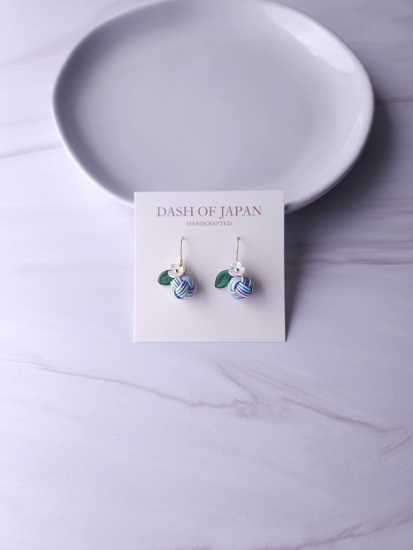Fruits Earrings - Hydrangea Blue