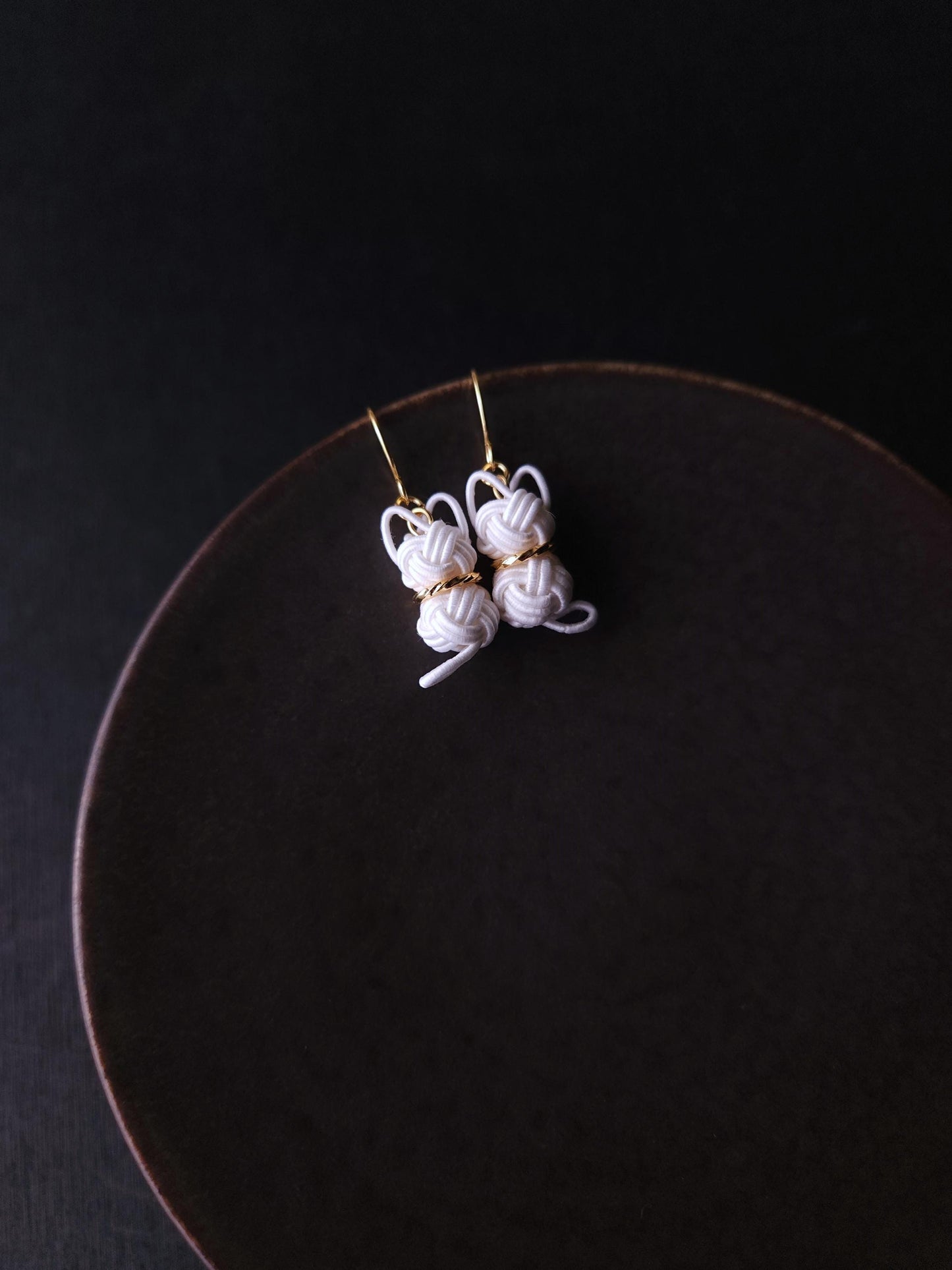Cat Earrings - White