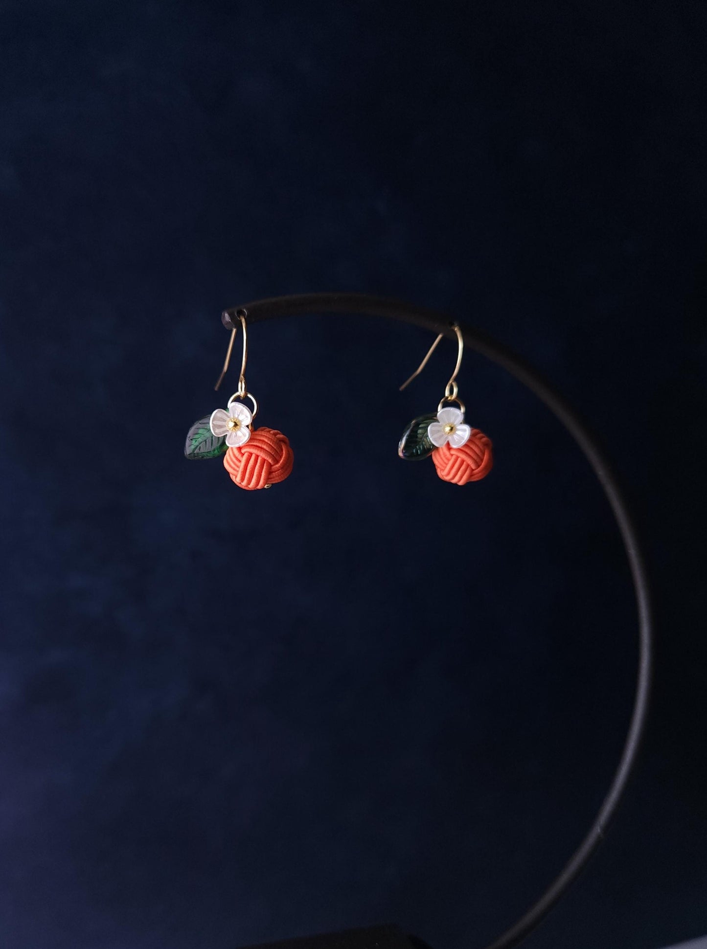 Fruit Earrings- Orange