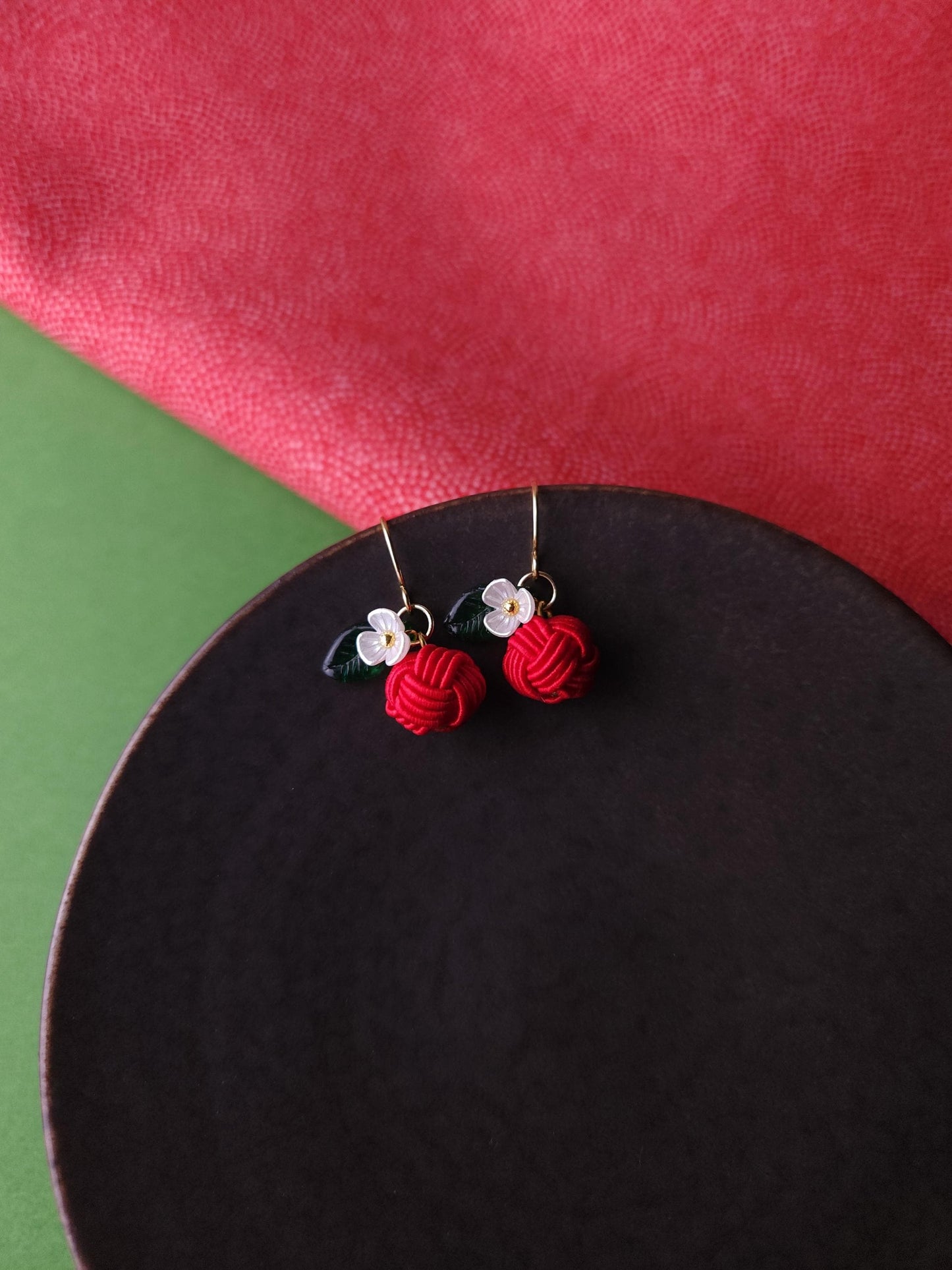 Fruits Earrings - Apple