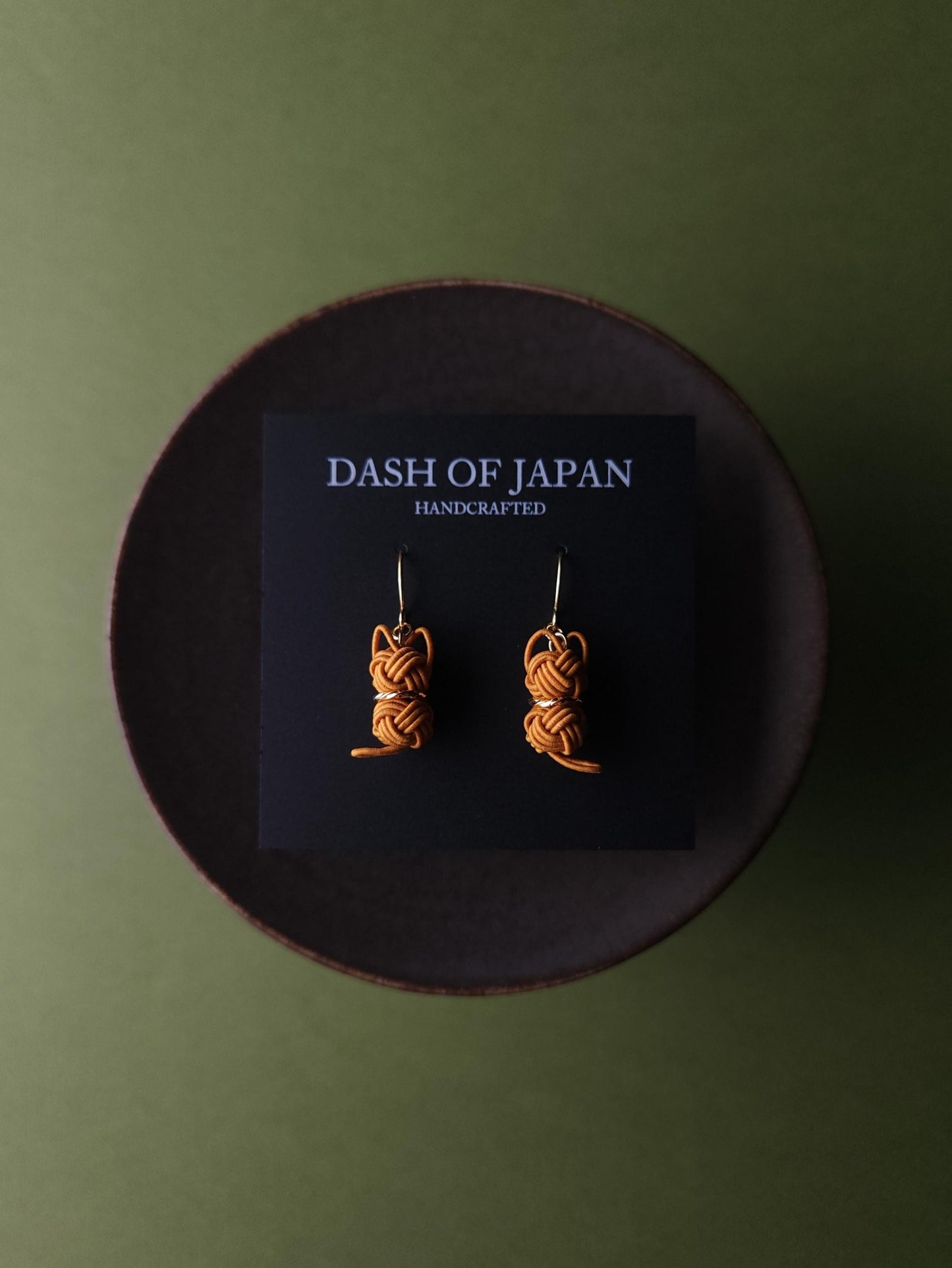 Cat Earrings - Caramel Orange