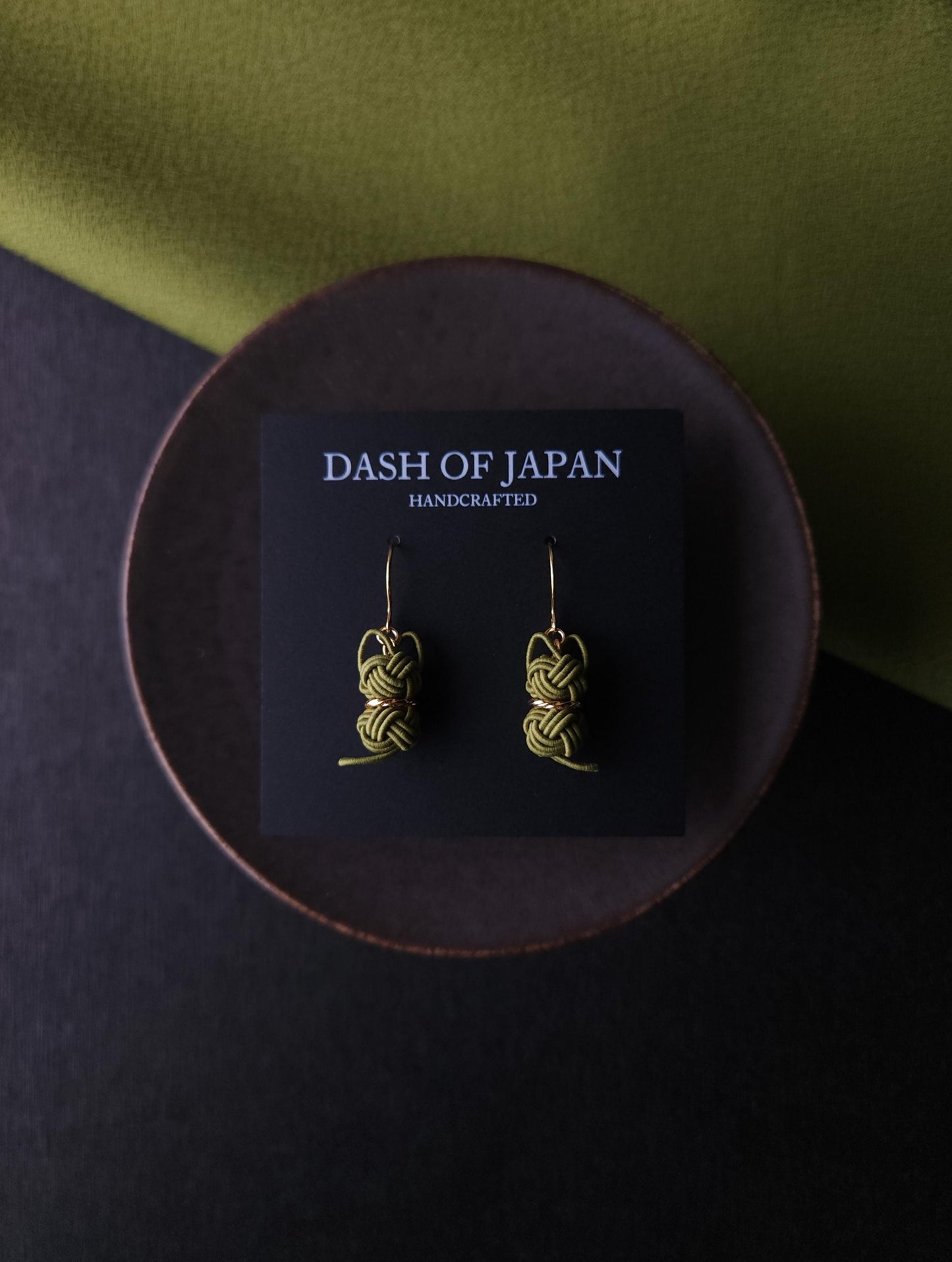 Cat Earrings - Matcha Green