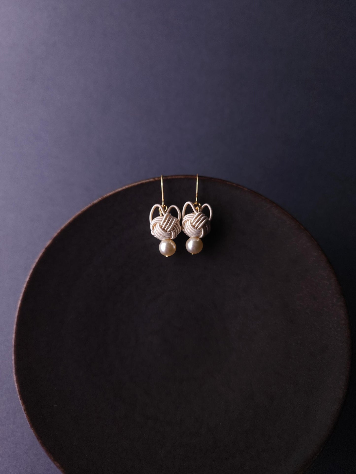 Cat Head Earrings - White