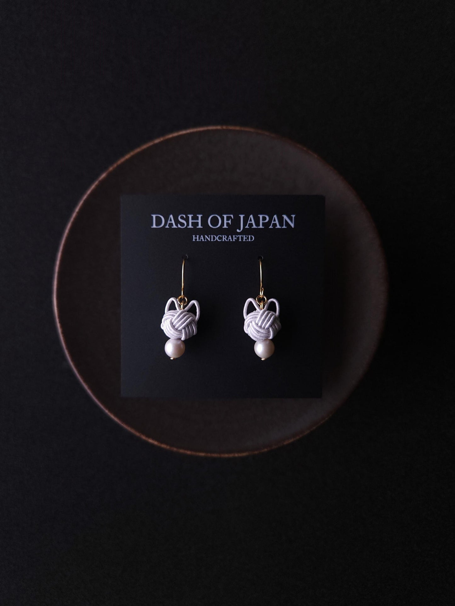 Cat Head Earrings - Icy White