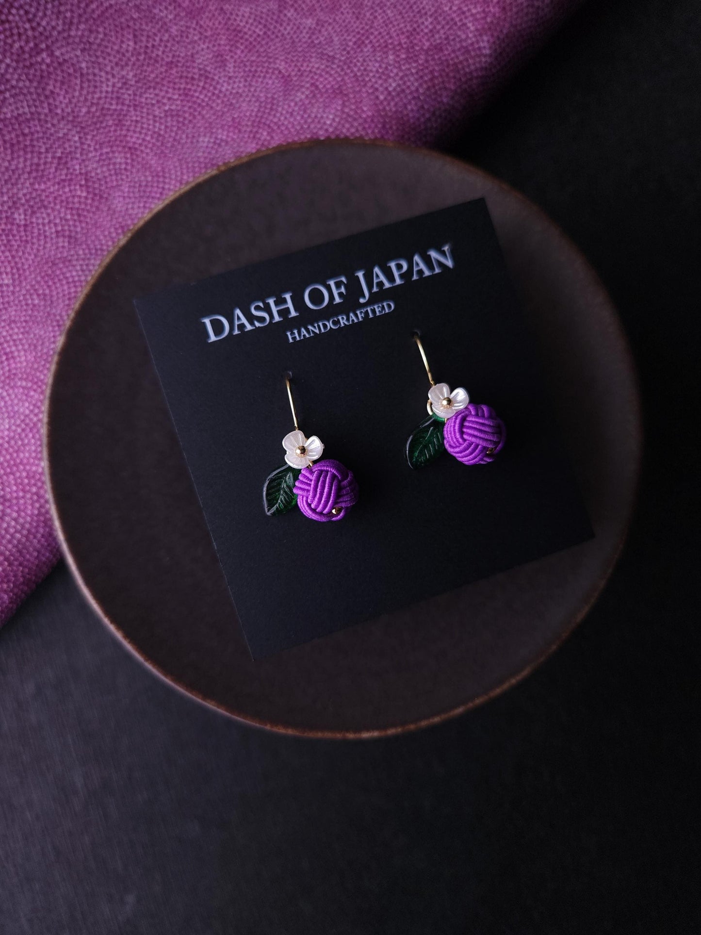 Fruits Earrings - Plum