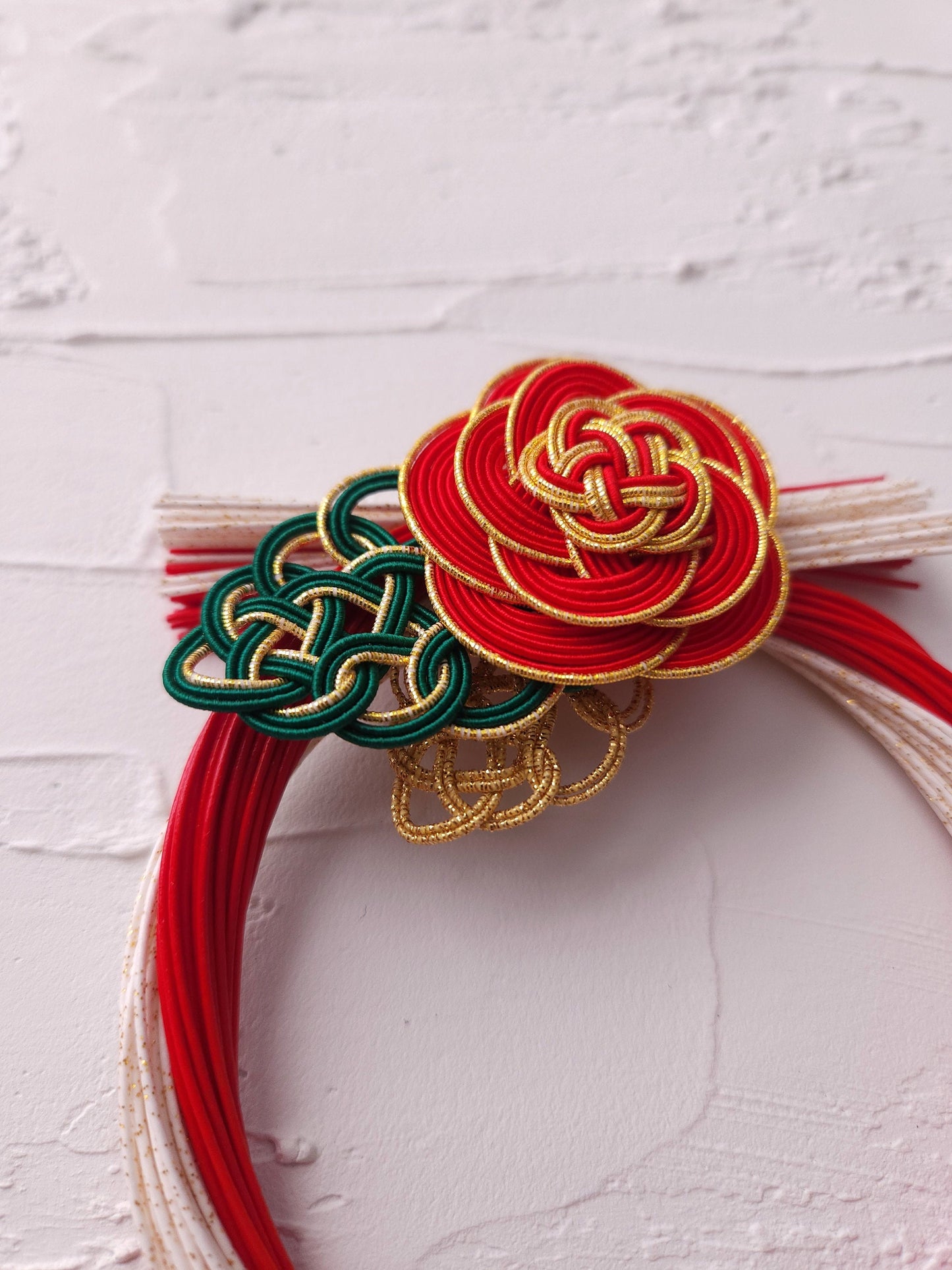 Japanese Shimenawa Wreath- Red & White
