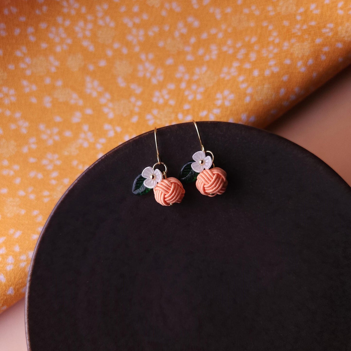 Fruits Earrings - Apricot Orange