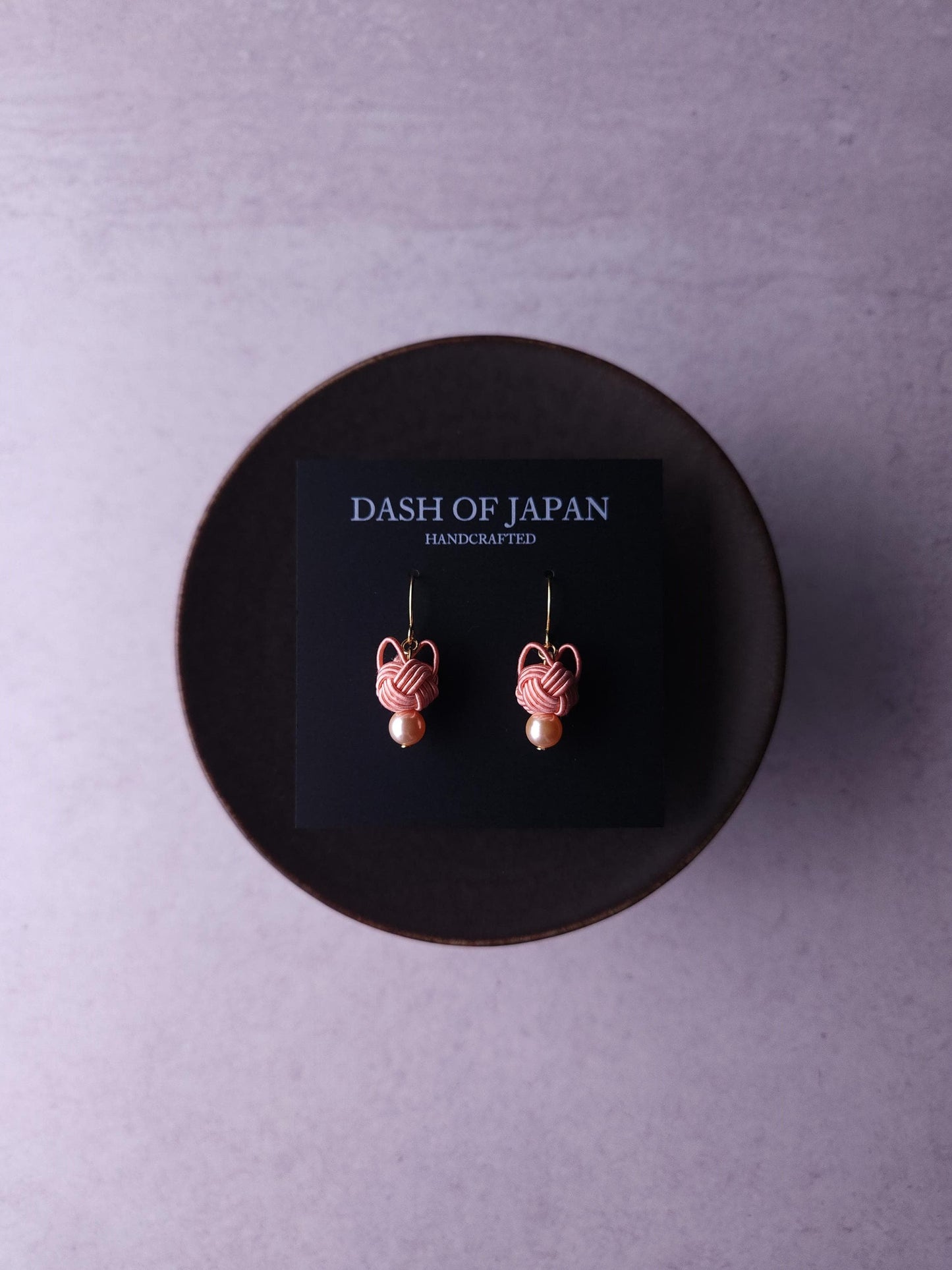 Cat Head Earrings - Coral Pink