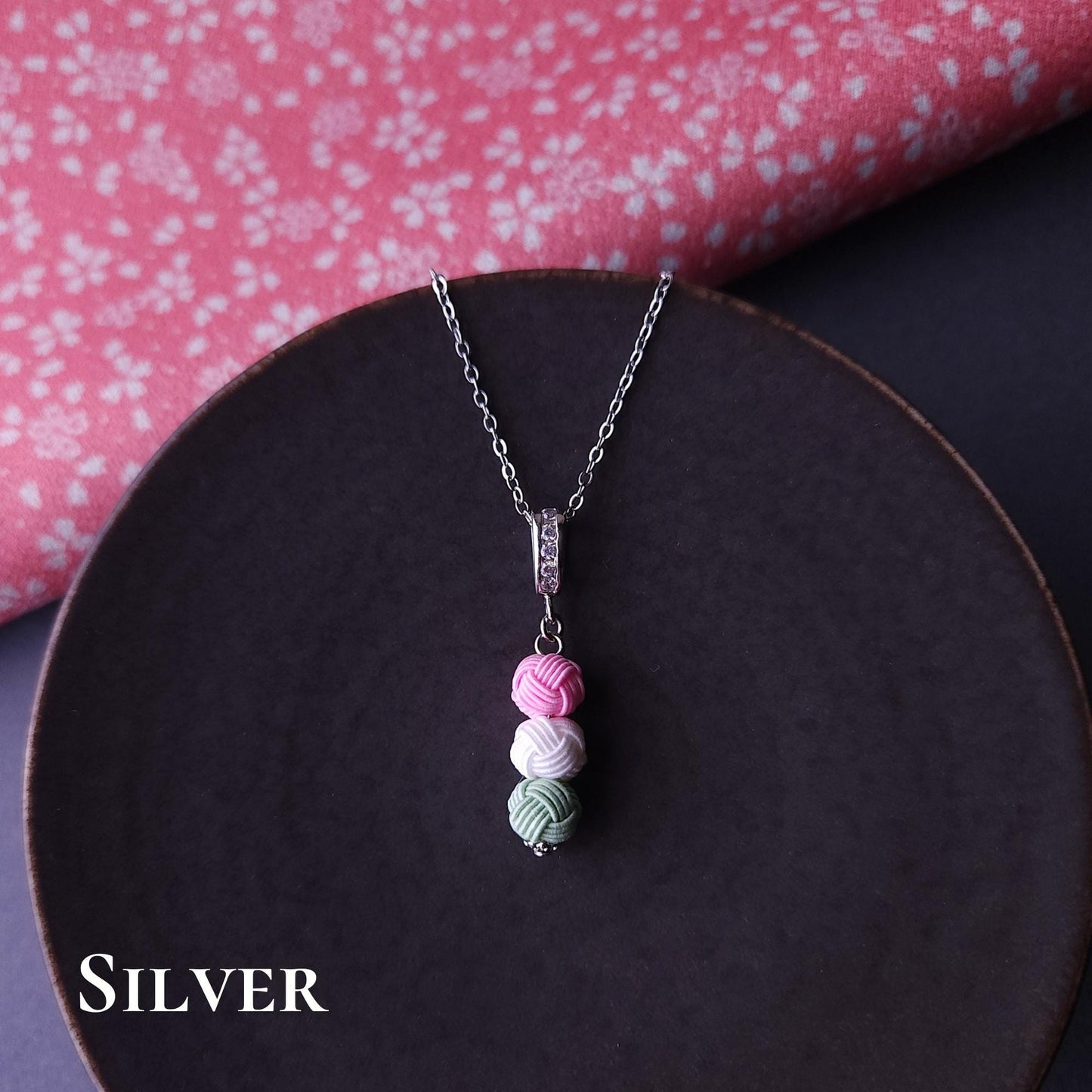 Hanami Dango Dumpling Necklace