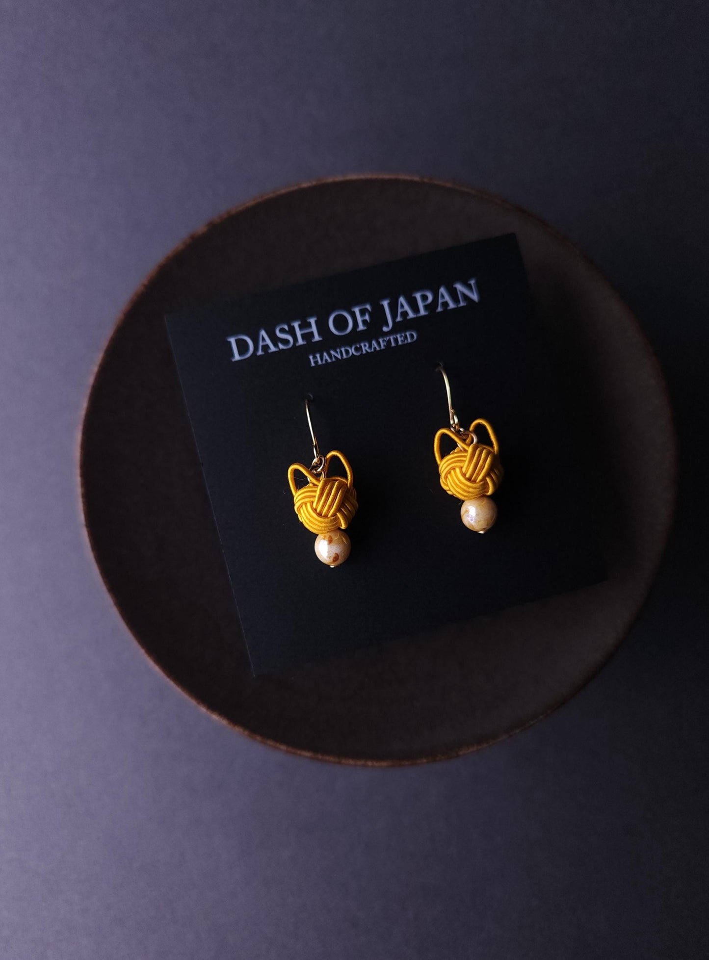 Cat Head Earrings - Yellow