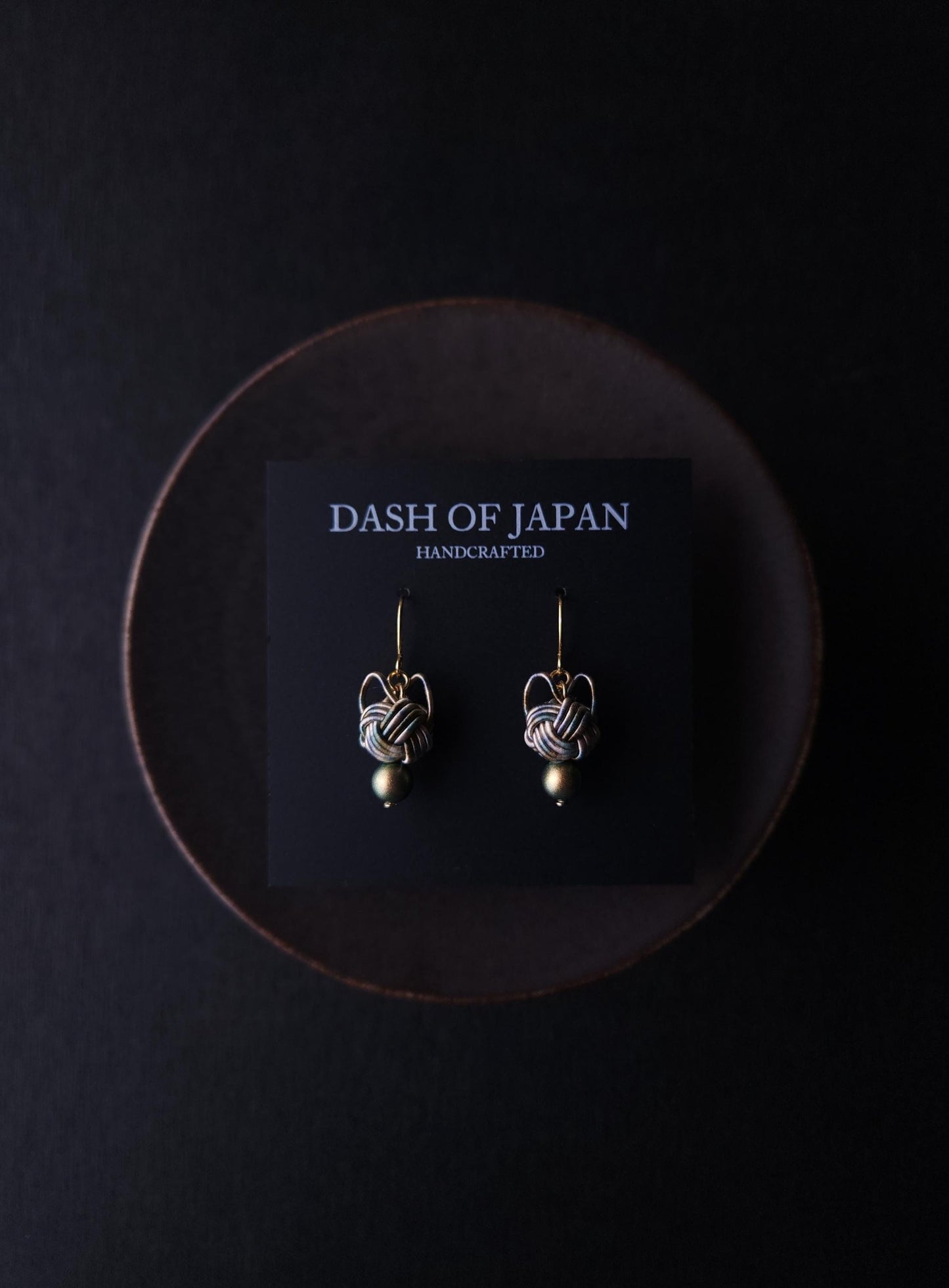Cat Head Earrings -Rustic Tabby
