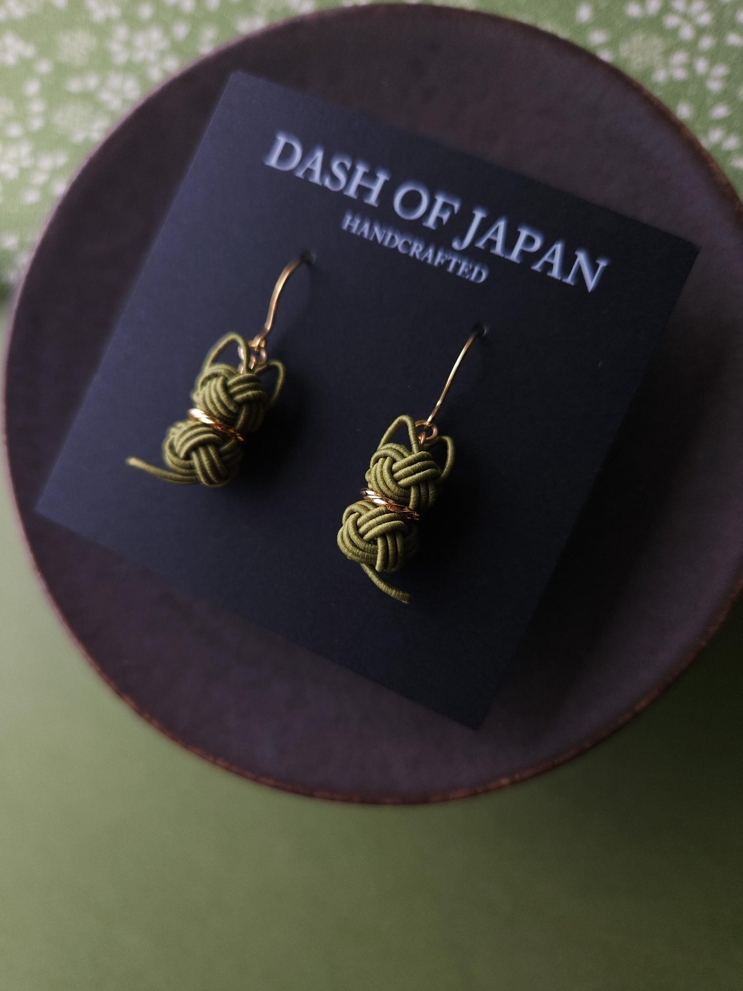Cat Earrings - Matcha Green