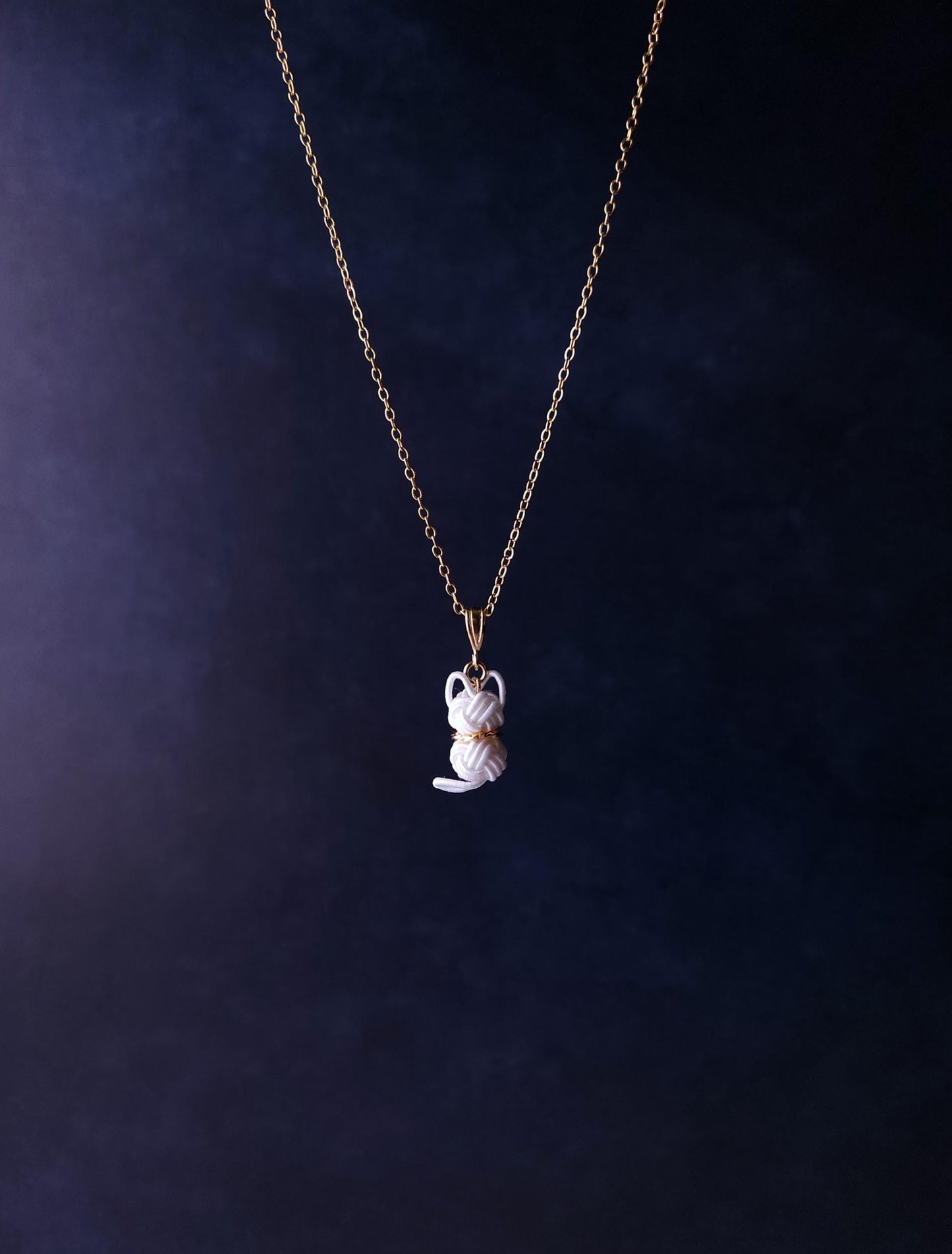 Cat Necklace - White