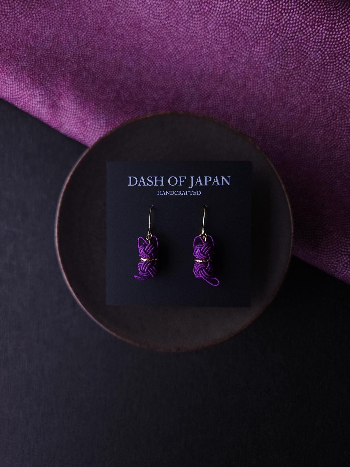 Cat Earrings - Purple