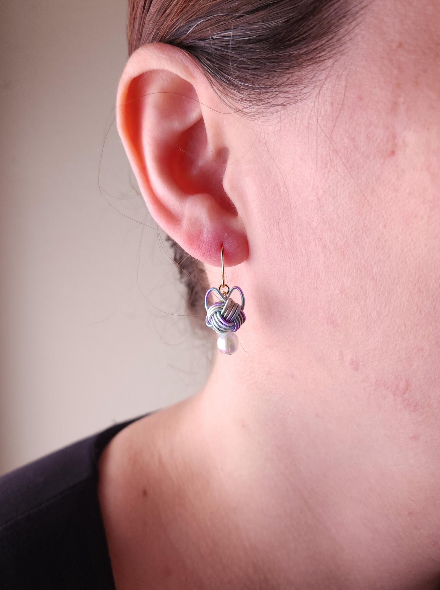 Cat Head Earrings - Orange