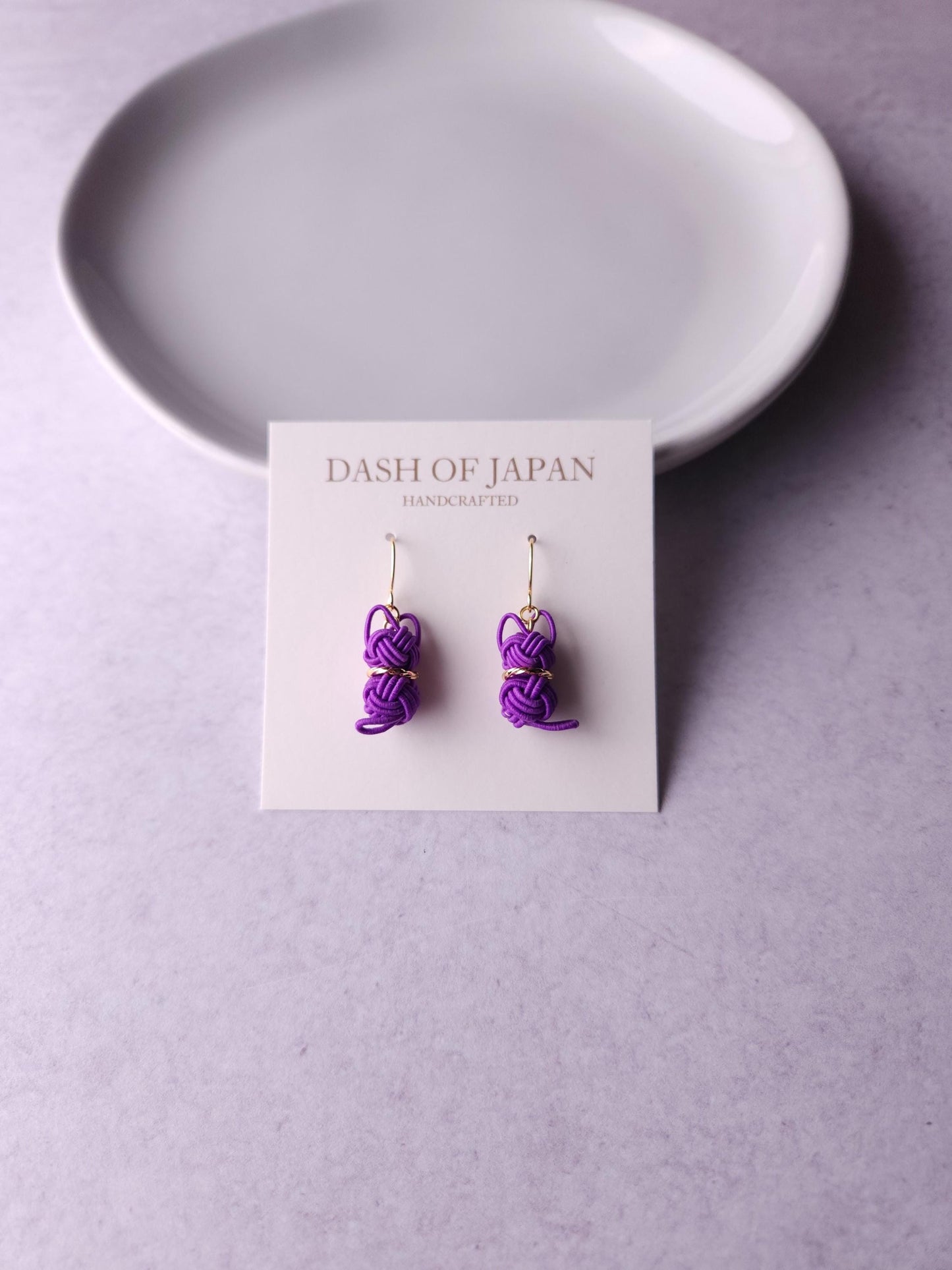 Cat Earrings - Orchid Purple