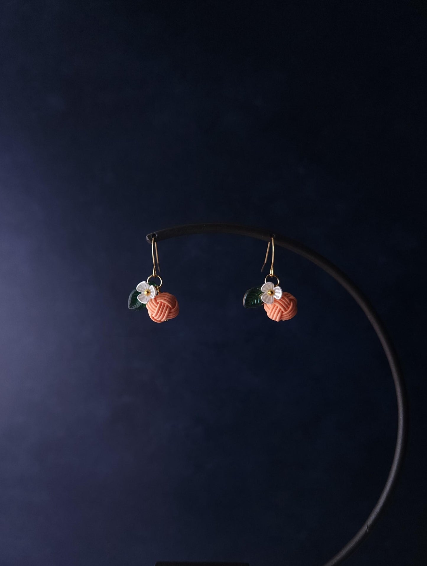 Fruits Earrings - Apricot Orange