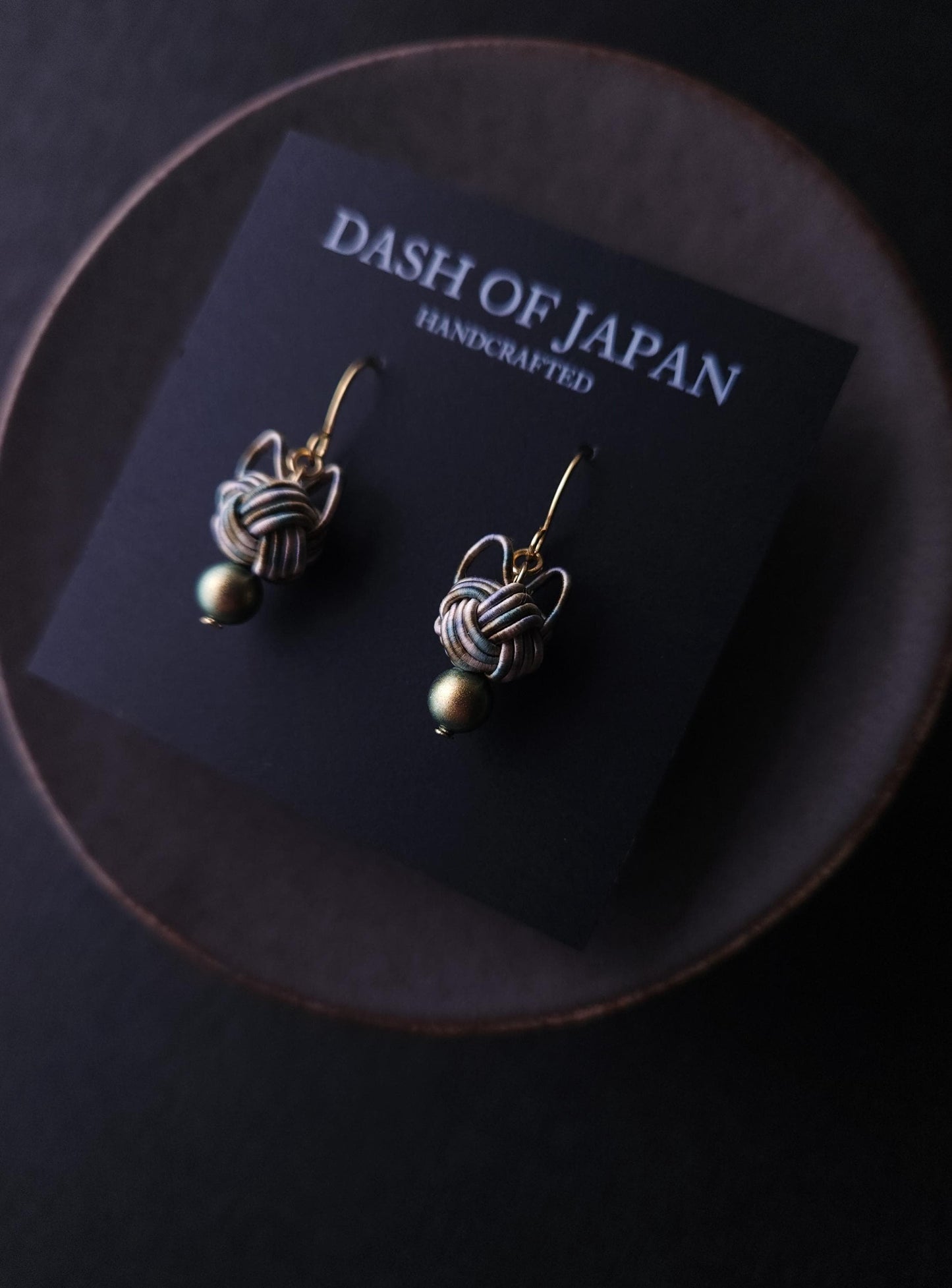 Cat Head Earrings -Rustic Tabby