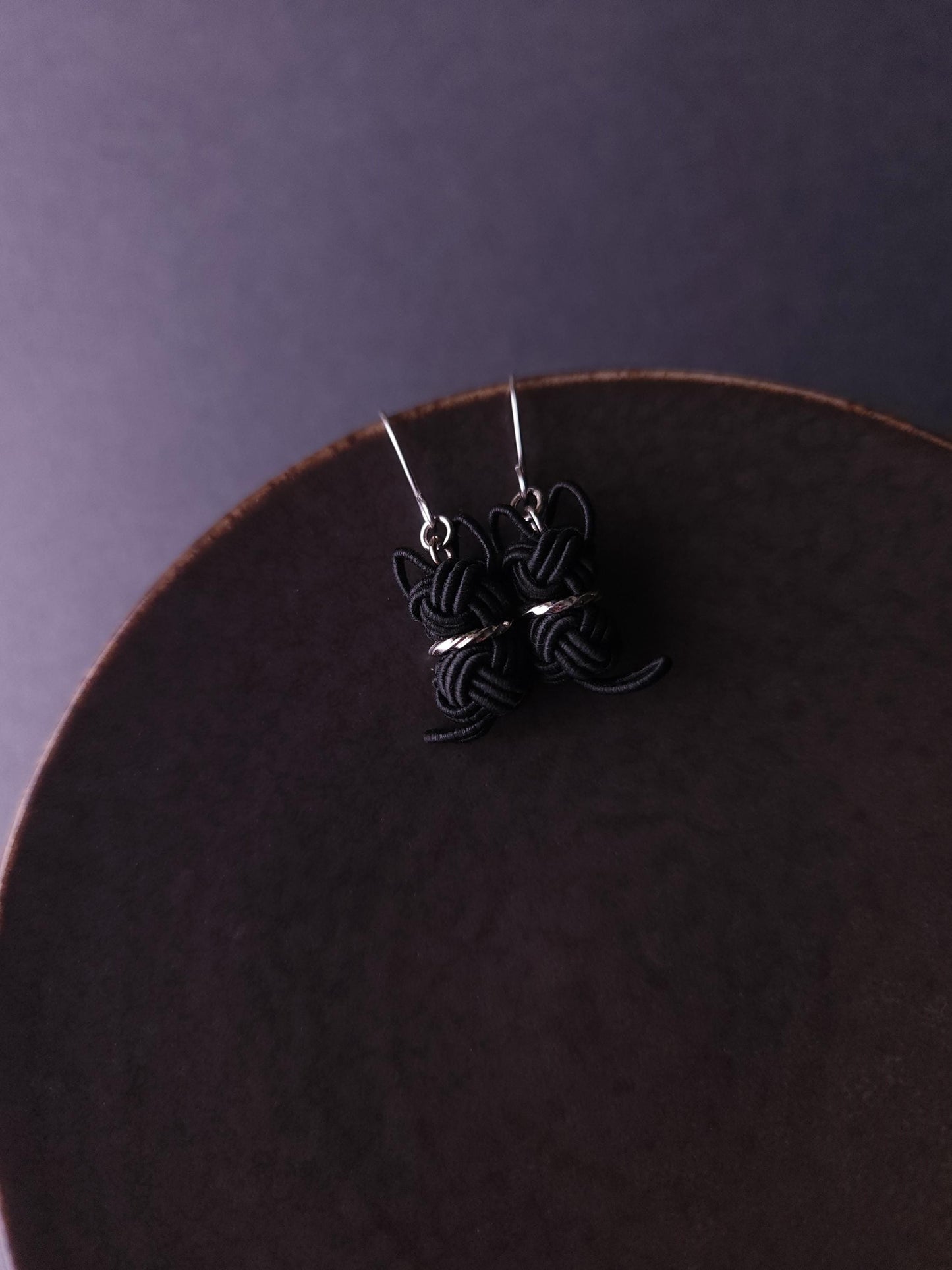 Cat Earrings - Black