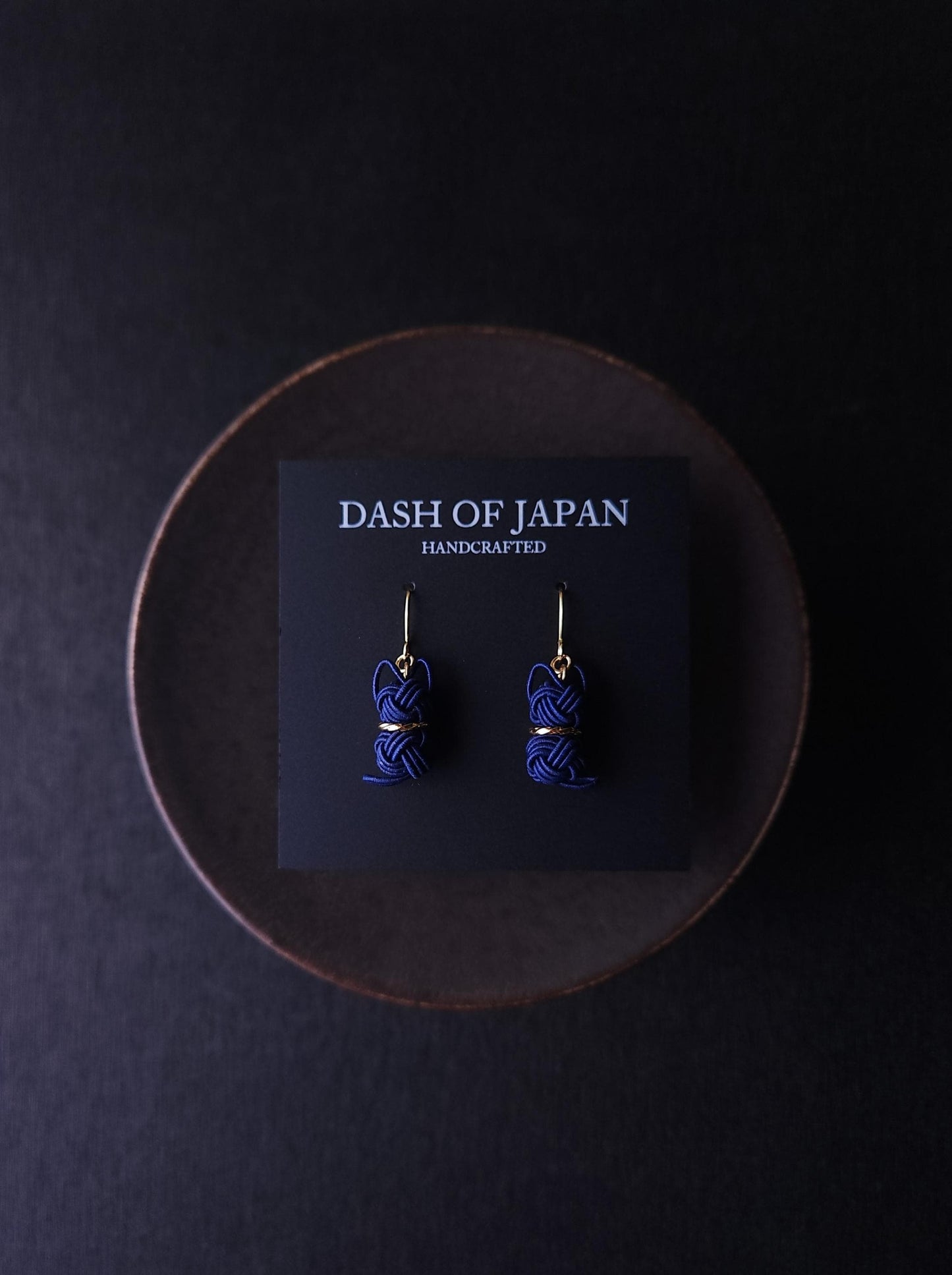 Cat Earrings - Dark Navy Blue