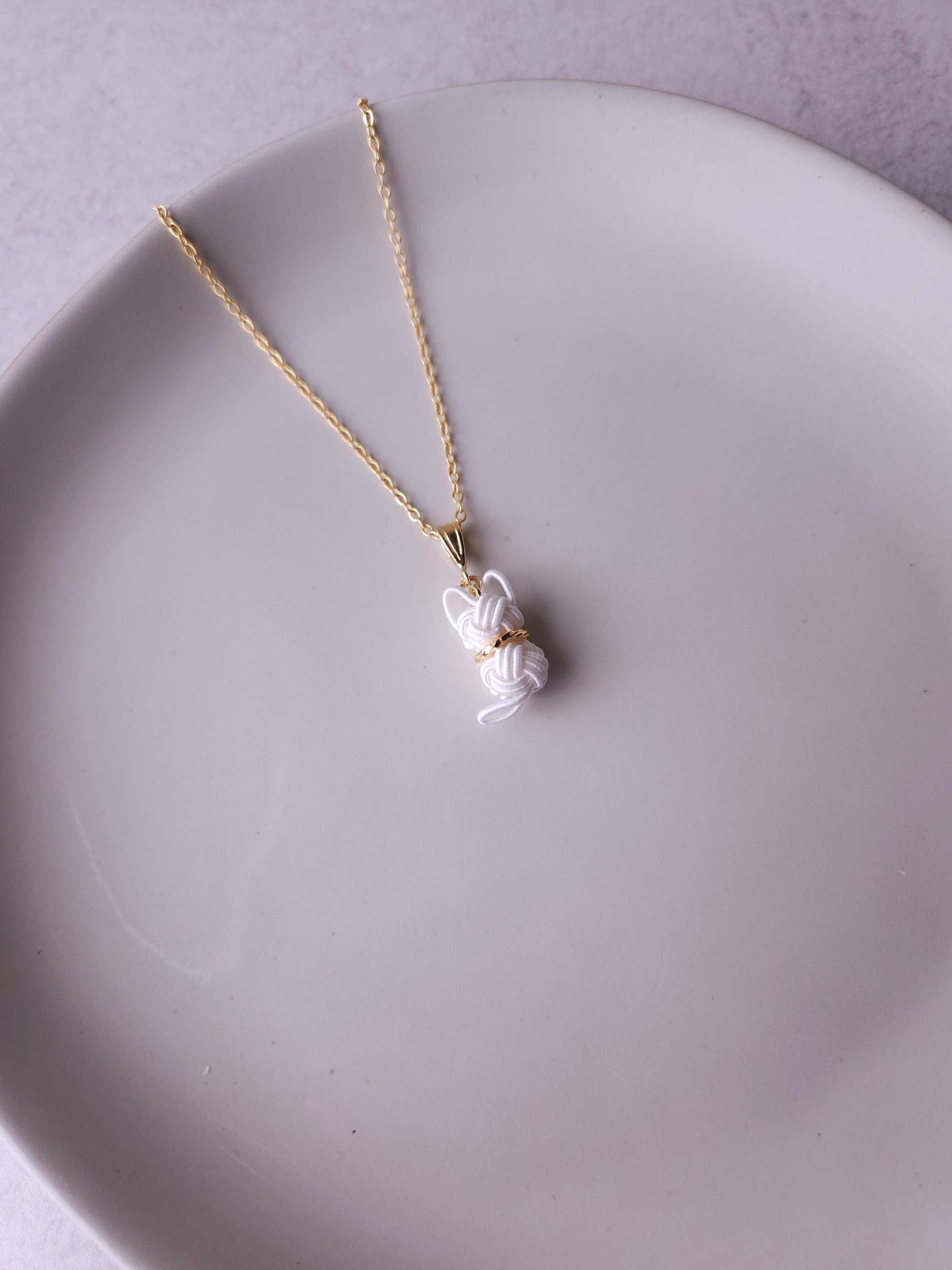 Cat Necklace - White