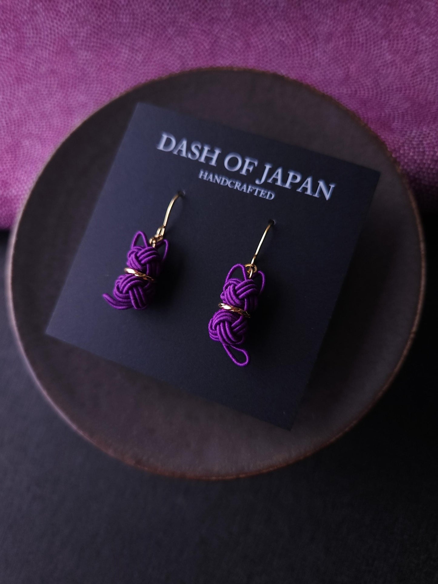 Cat Earrings - Purple