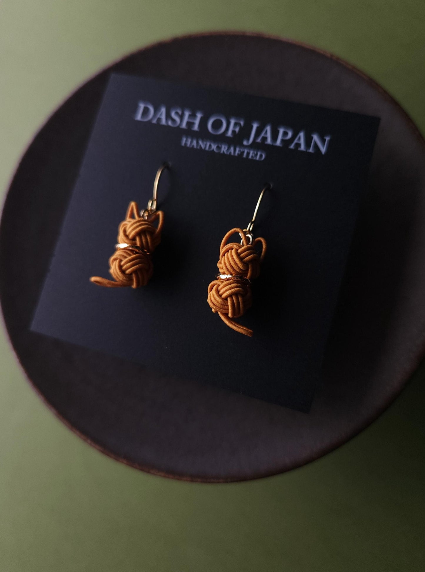 Cat Earrings - Caramel Orange