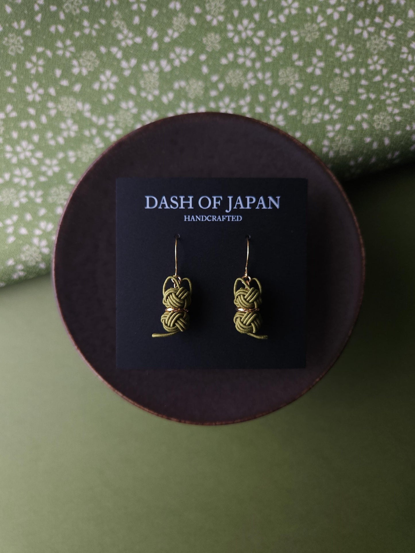 Cat Earrings - Matcha Green