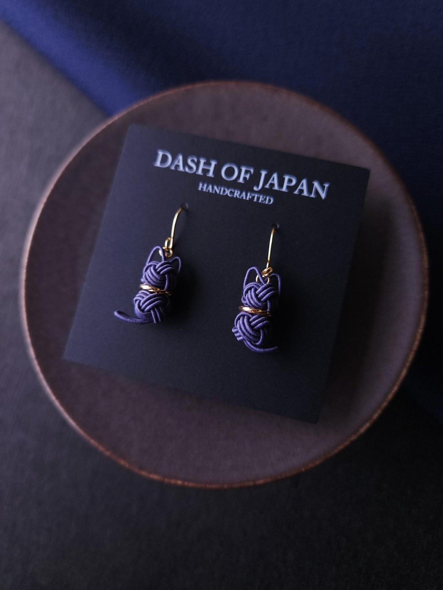 Cat Earrings - Blue Gray