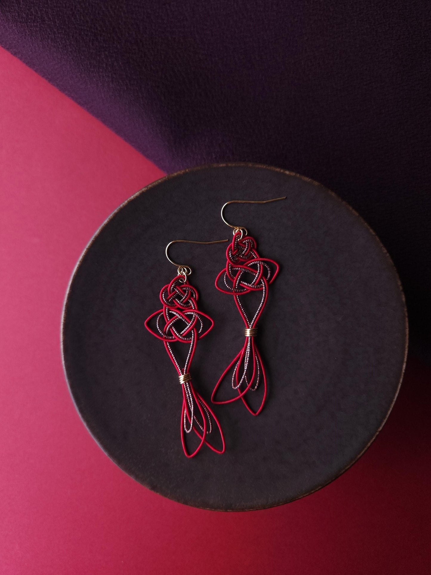 Koi Fish - Wine Red