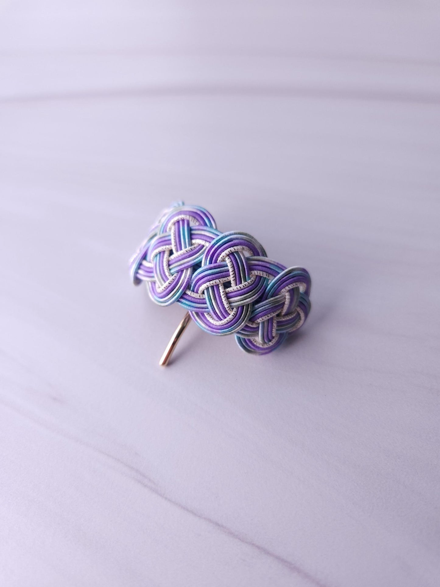 Ponytail Hook - Hydrangea Blue