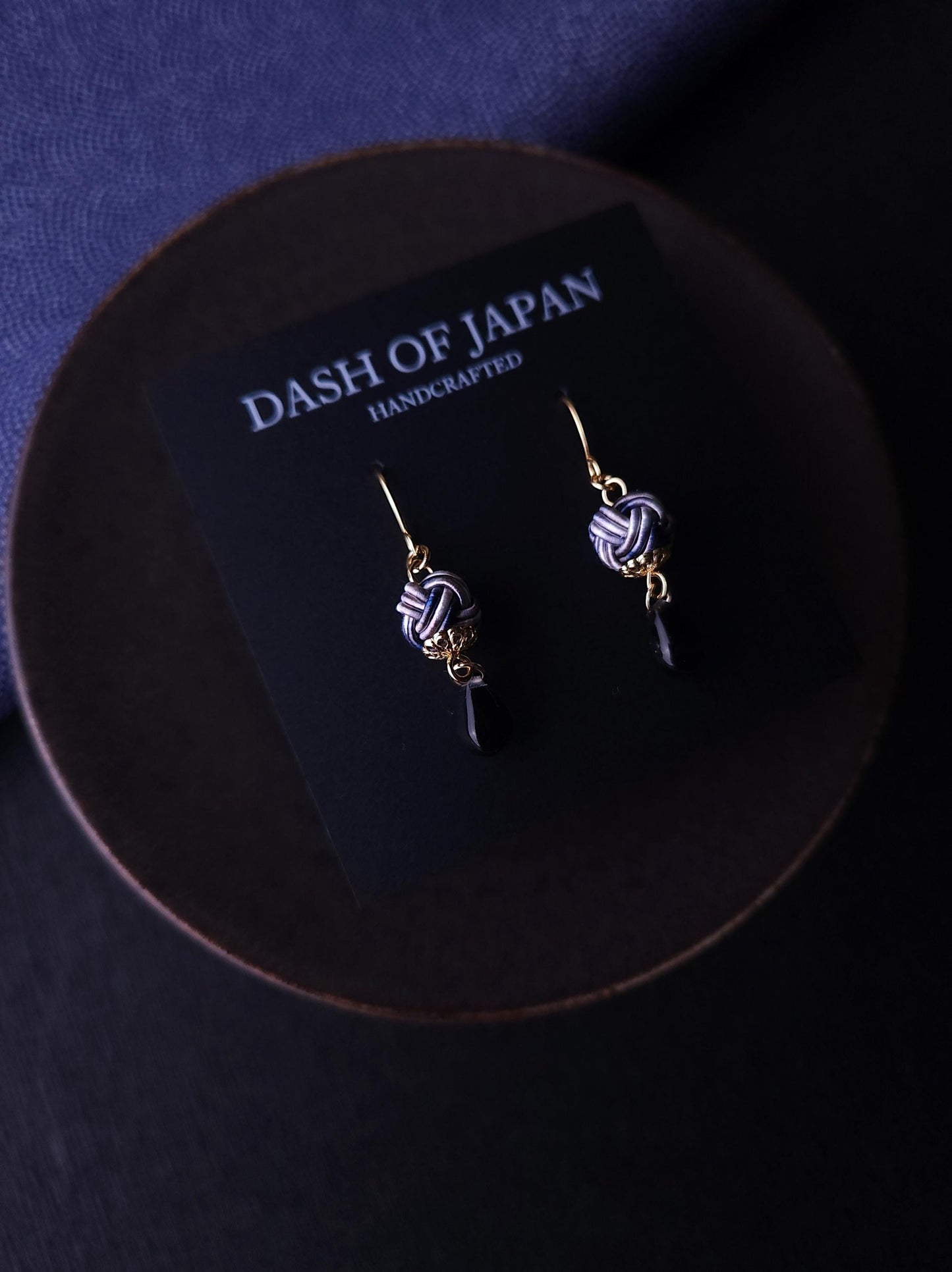 Simple Drop Earrings - Granite Marble