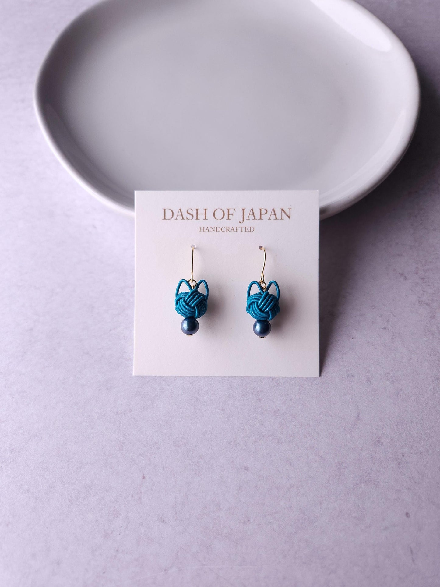 Cat Head Earrings - Peacock Green
