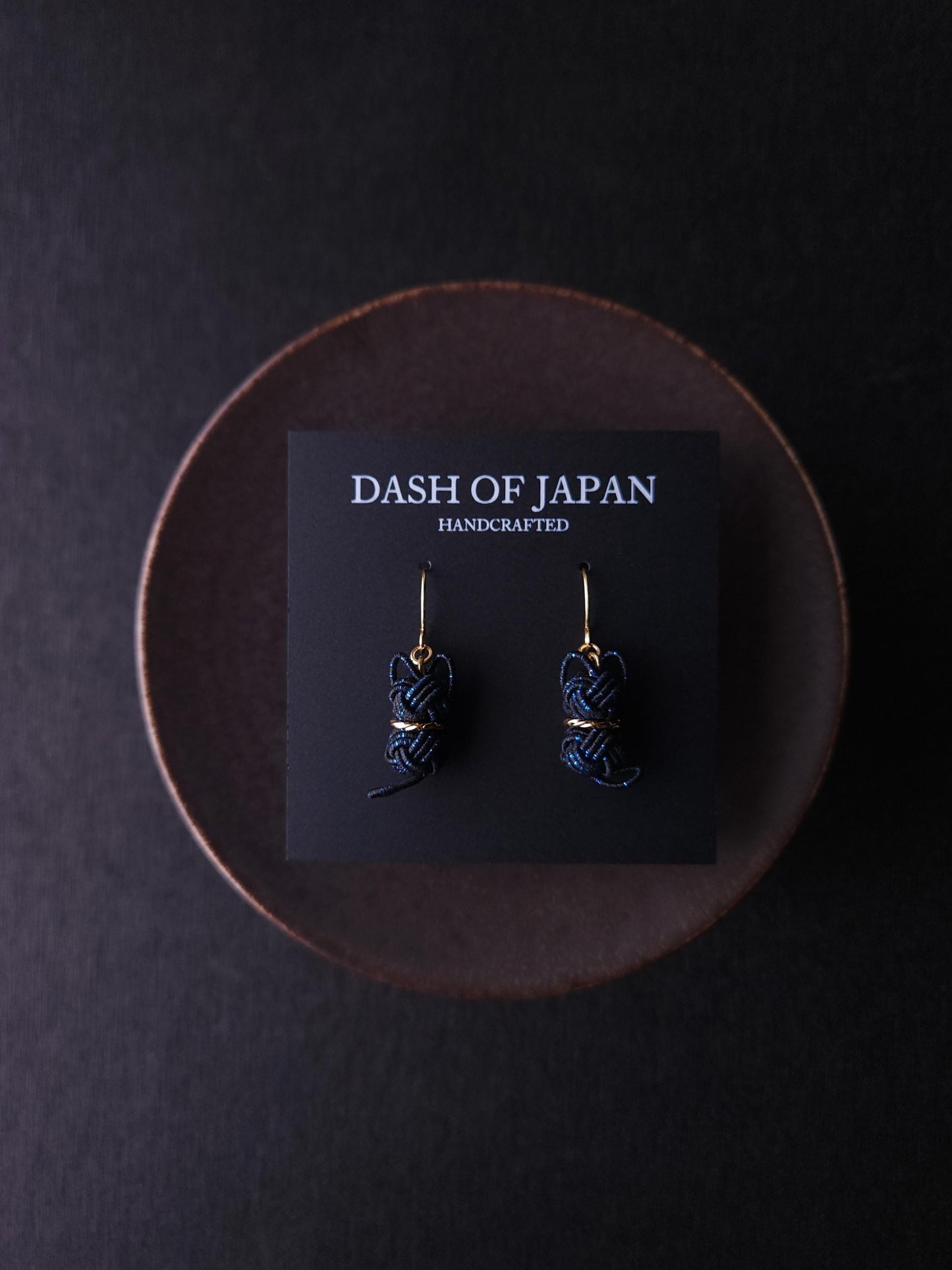 Cat Earrings - Black and Blue