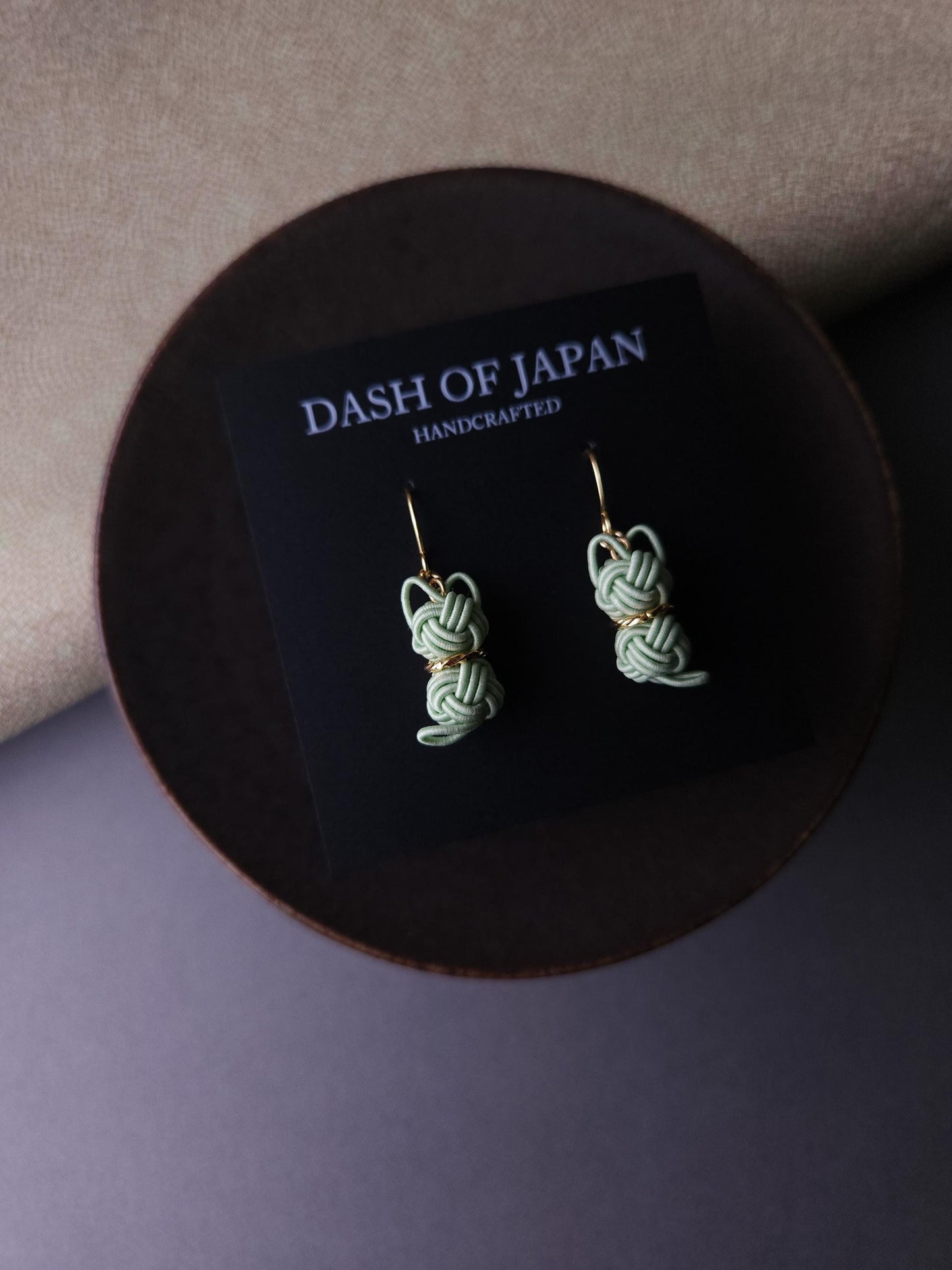 Cat Earrings - Light Green