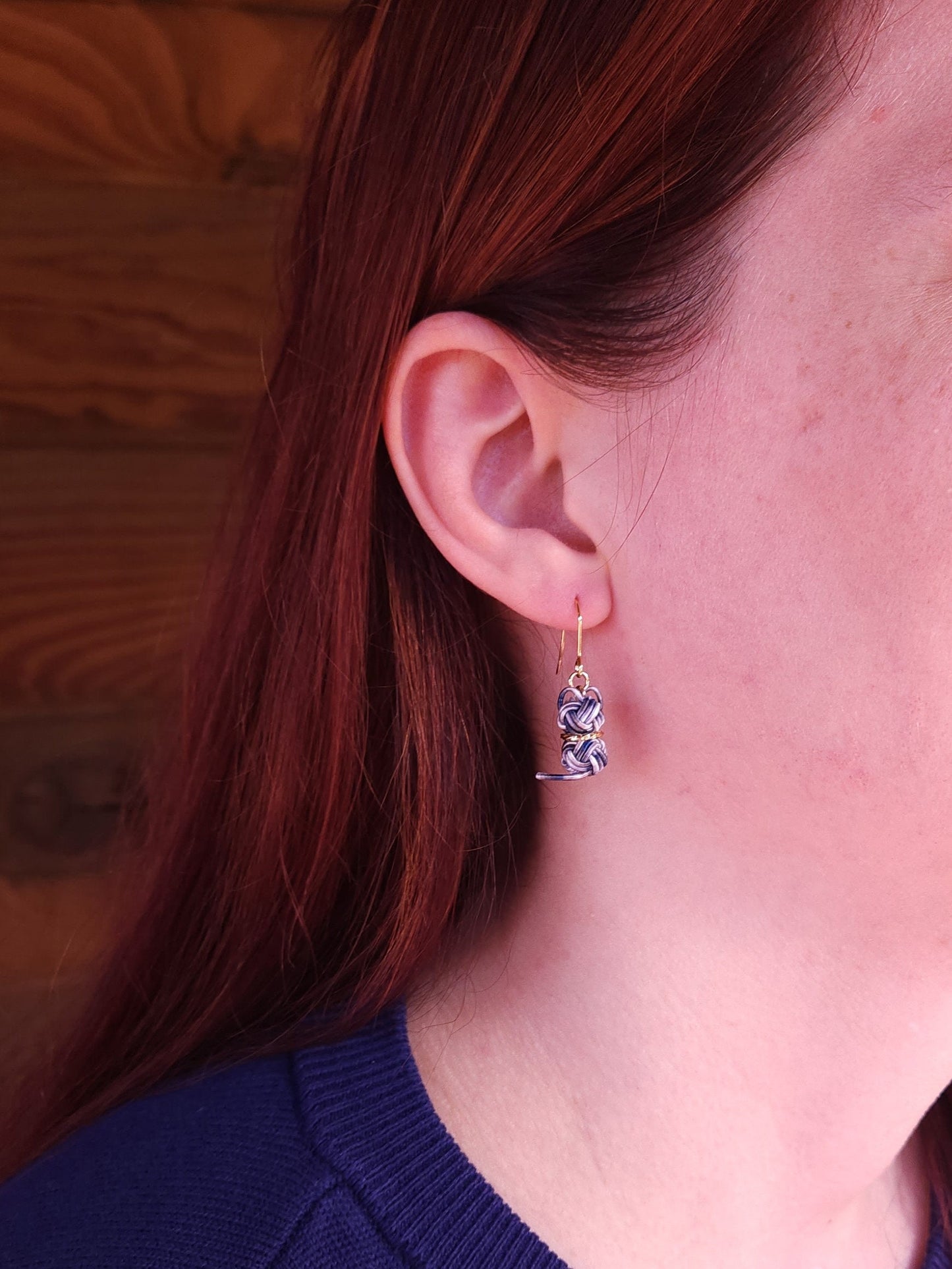 Cat Earrings - Apricot Orange