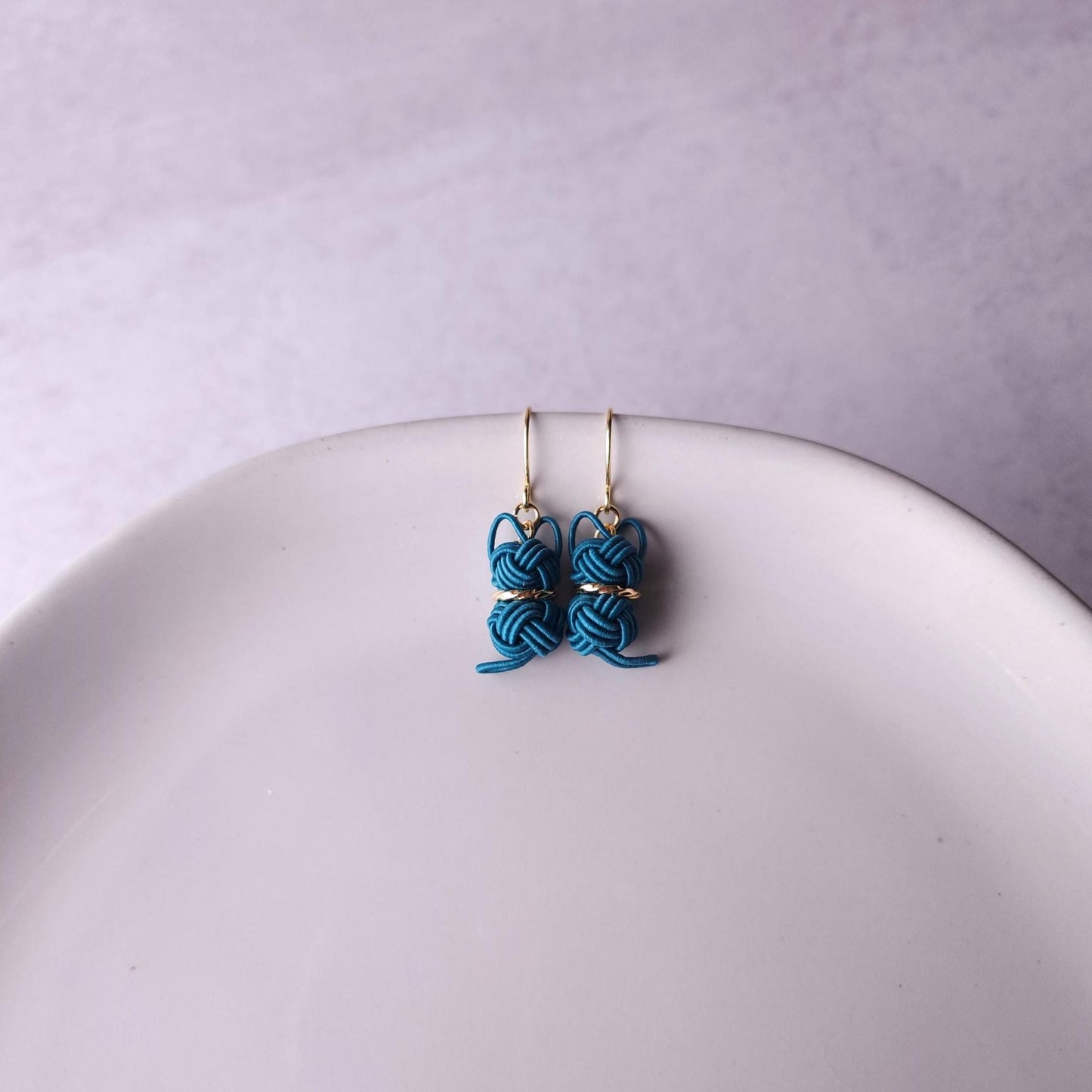 Cat Earrings - Teal Green