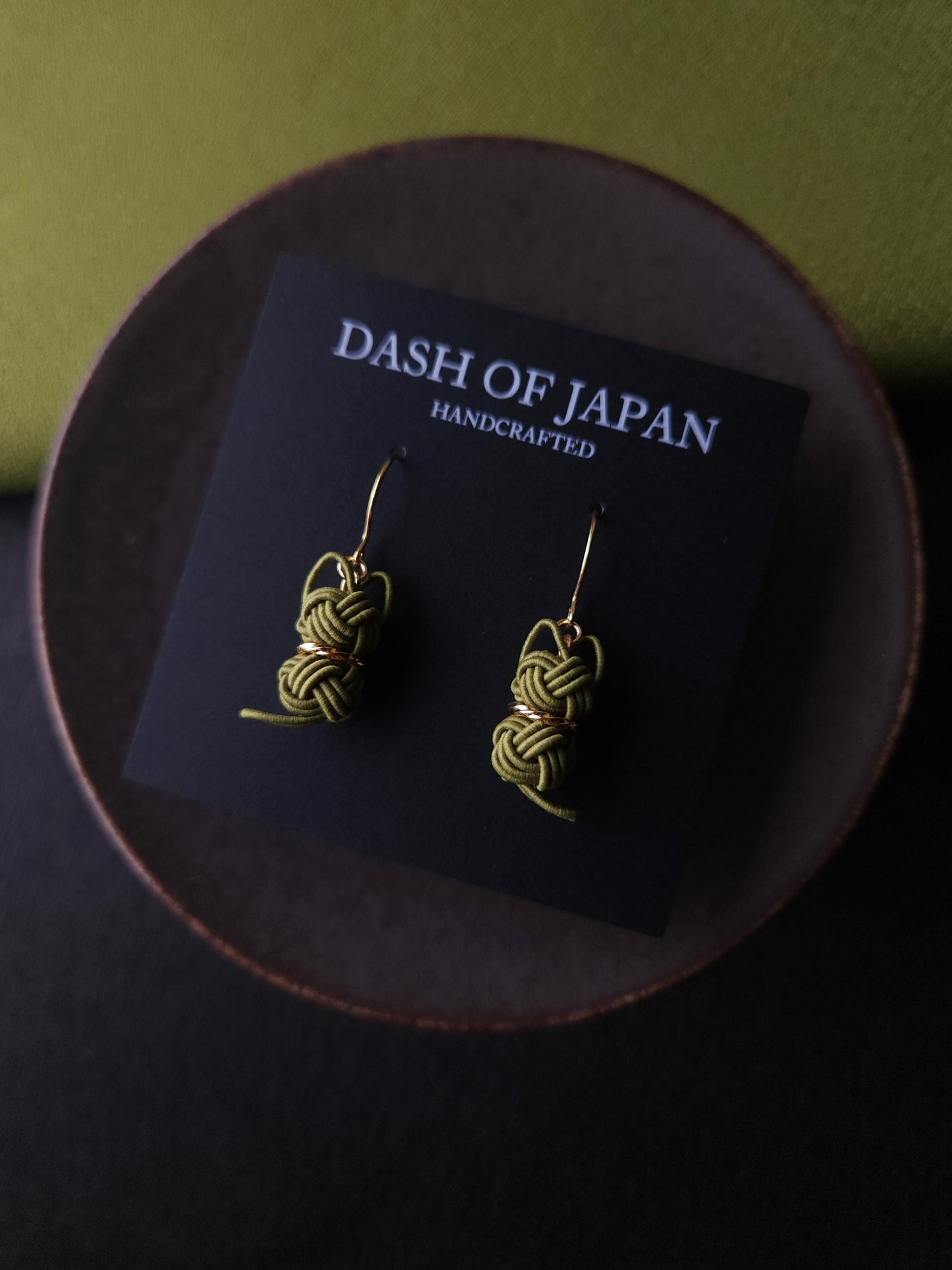 Cat Earrings - Matcha Green