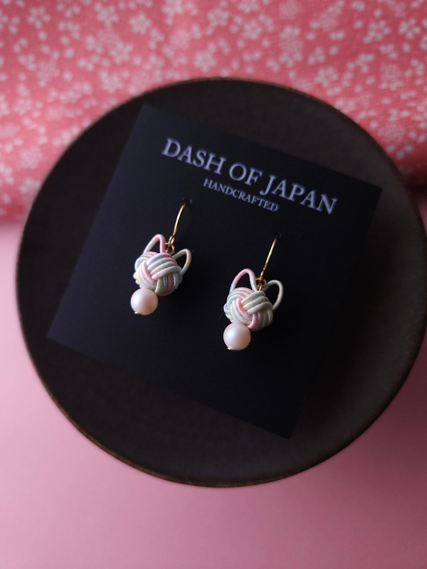 Cat Head Earrings - Pastel Rainbow